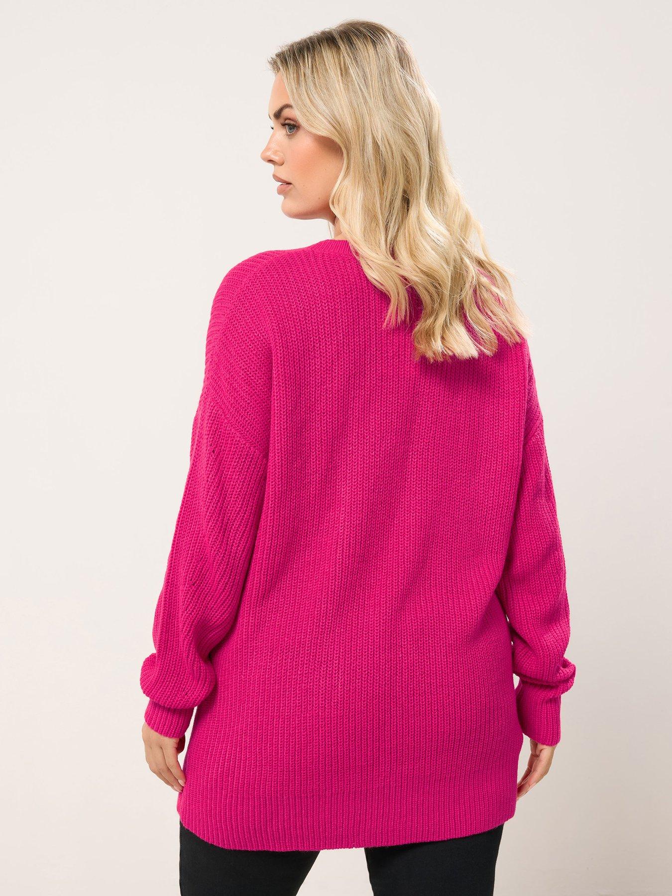 yours-curve-drop-shoulder-jumper-pinkstillFront