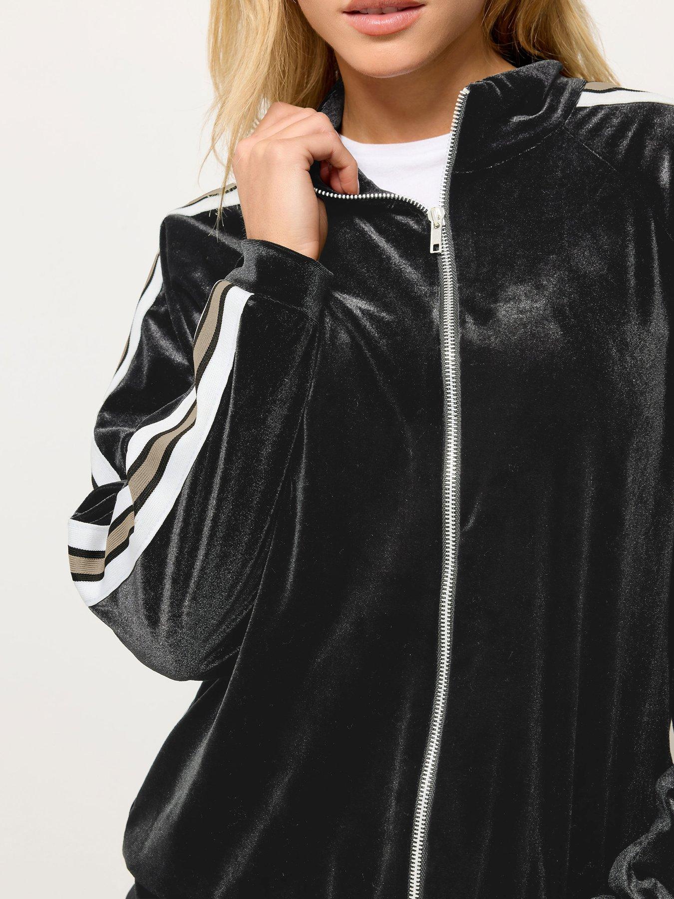 pixiegirl-petite-velour-side-stripe-track-jacket-blackoutfit