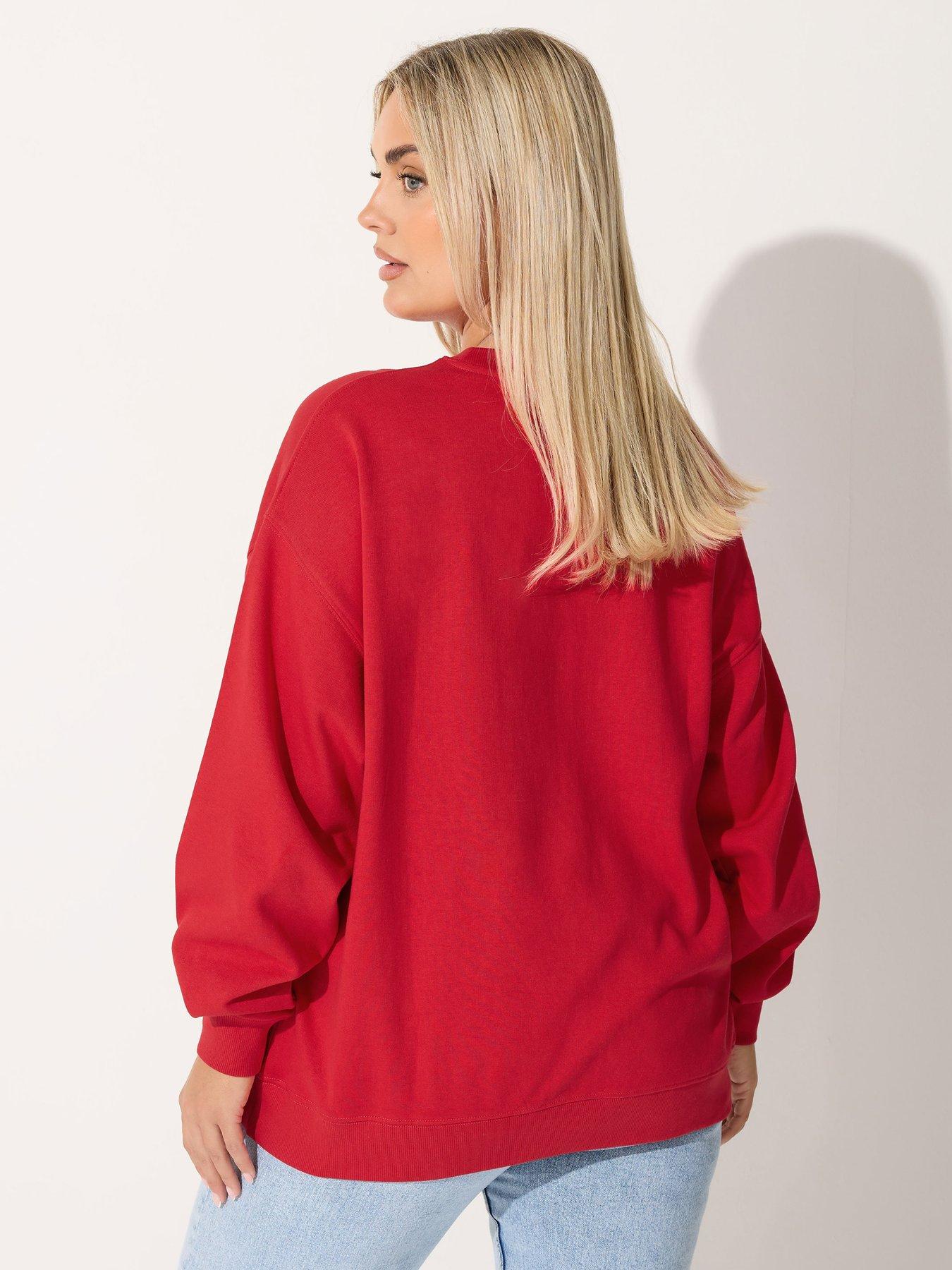 yours-curve-christmas-lights-jumper-redstillFront