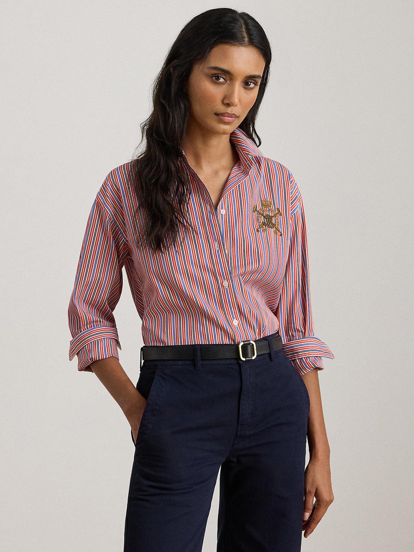 Image 1 of 4 of Lauren by Ralph Lauren Kotta Long Sleeve Shirt - Multi
