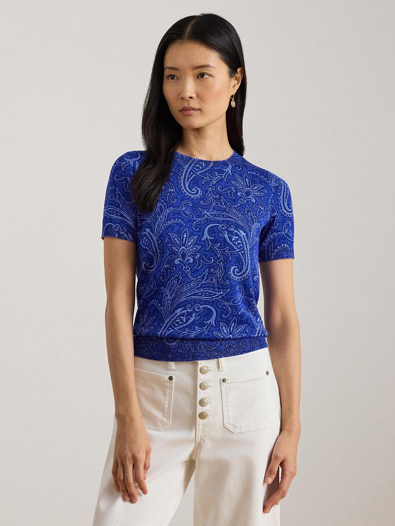 lauren-by-ralph-lauren-eyelah-short-sleeve-paisley-jumper-blue
