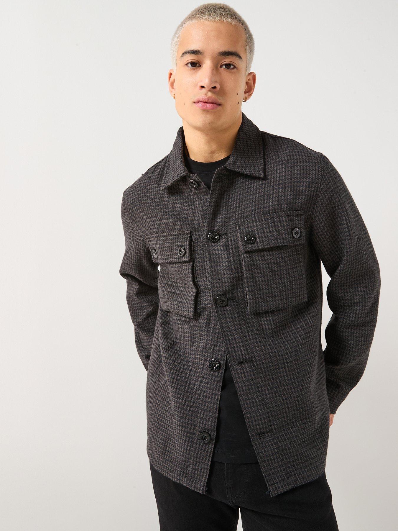 Pretty Green Pretty Green Kilburn Overshirt - Black