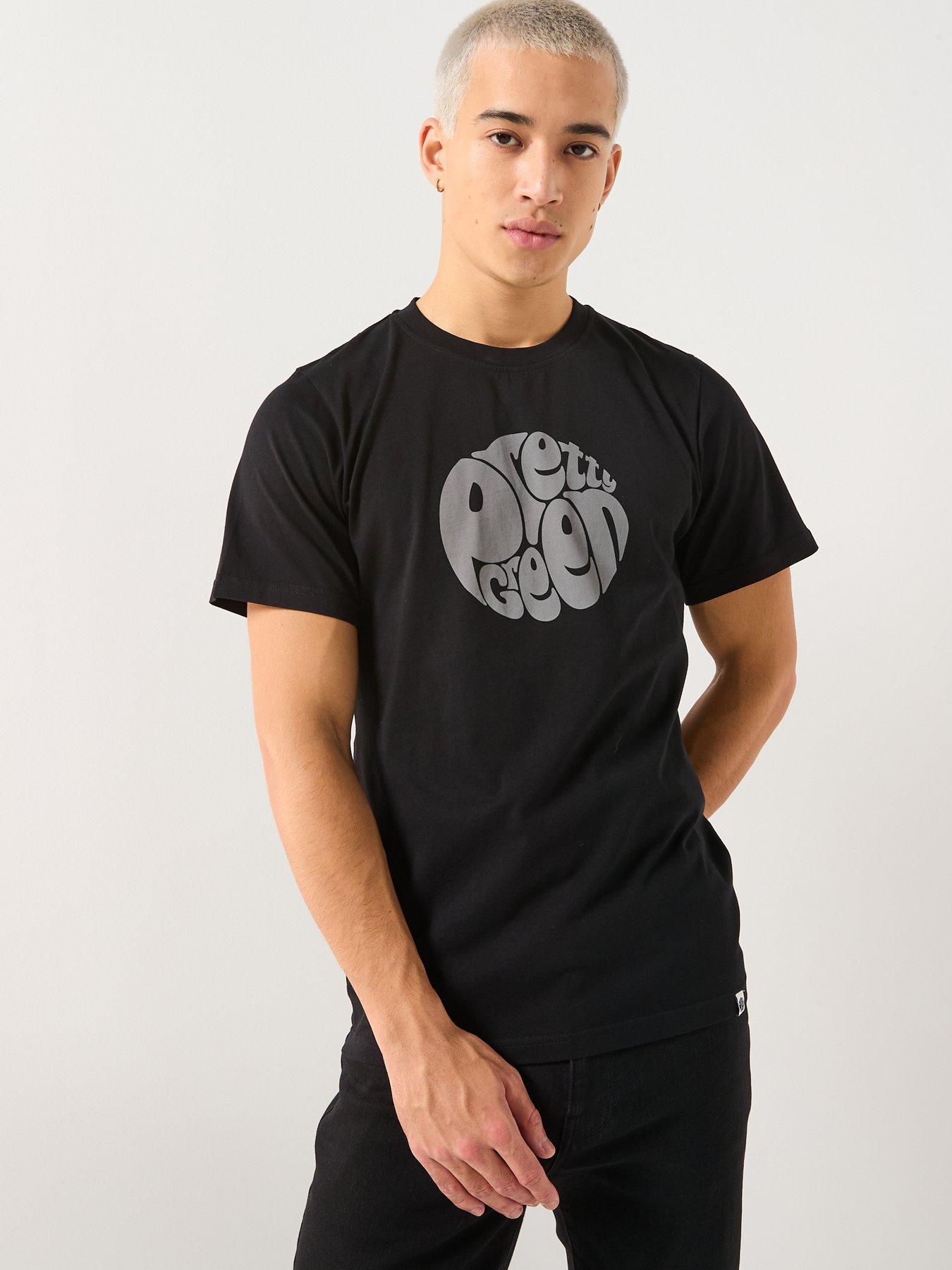 Pretty Green Pretty Green Gillespie Logo T-shirt - Black