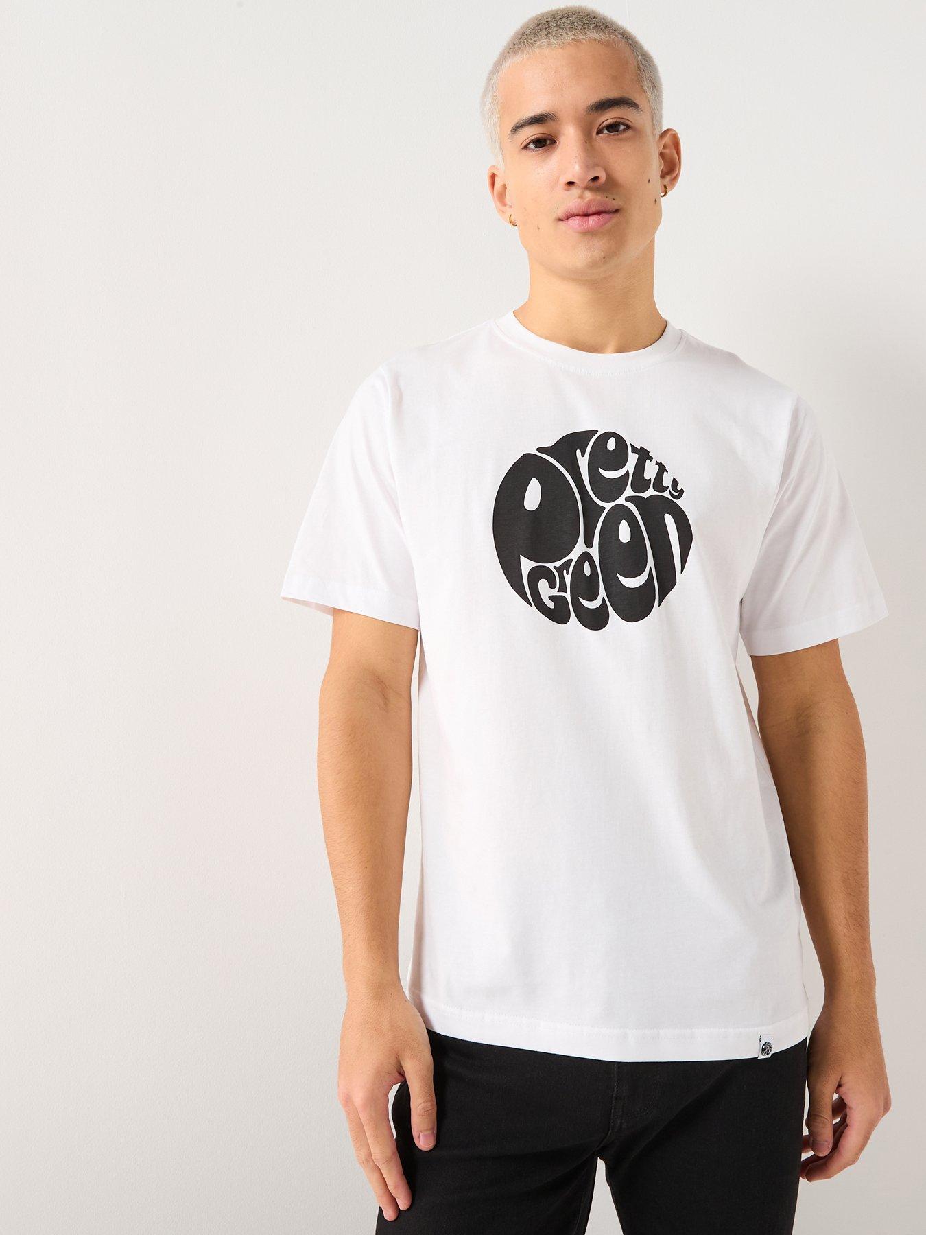 Pretty Green Pretty Green Gillespie Logo T-shirt - White