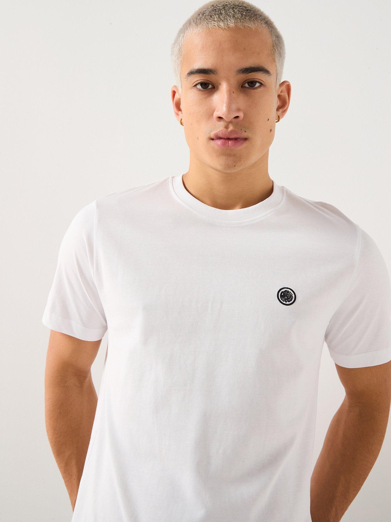 Image 5 of 5 of Pretty Green Pretty Green Mitchell T-shirt - White