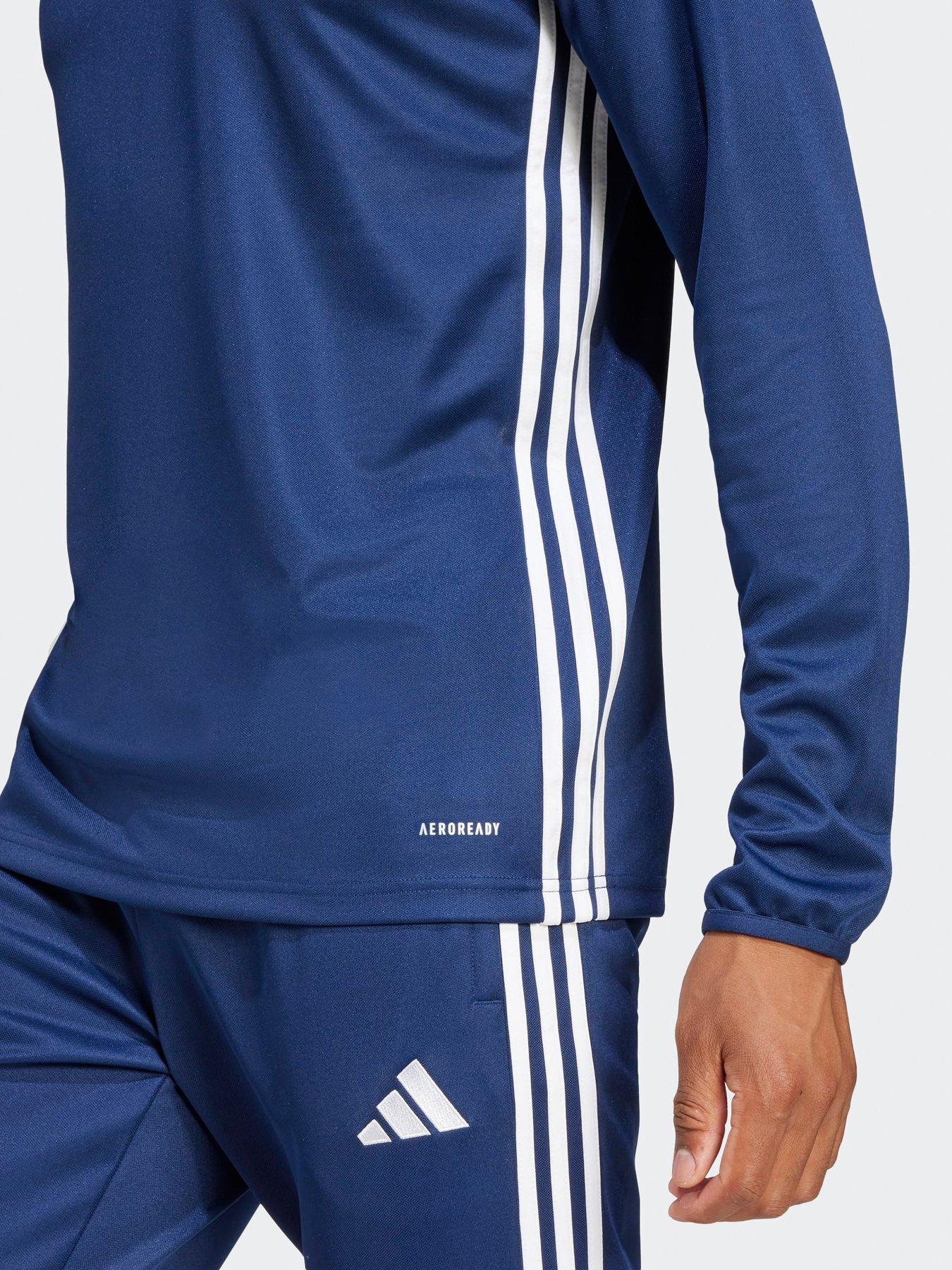 Image 5 of 6 of adidas Mens Tiro Football 1/4 Zip Tracksuit Top&nbsp;- Navy