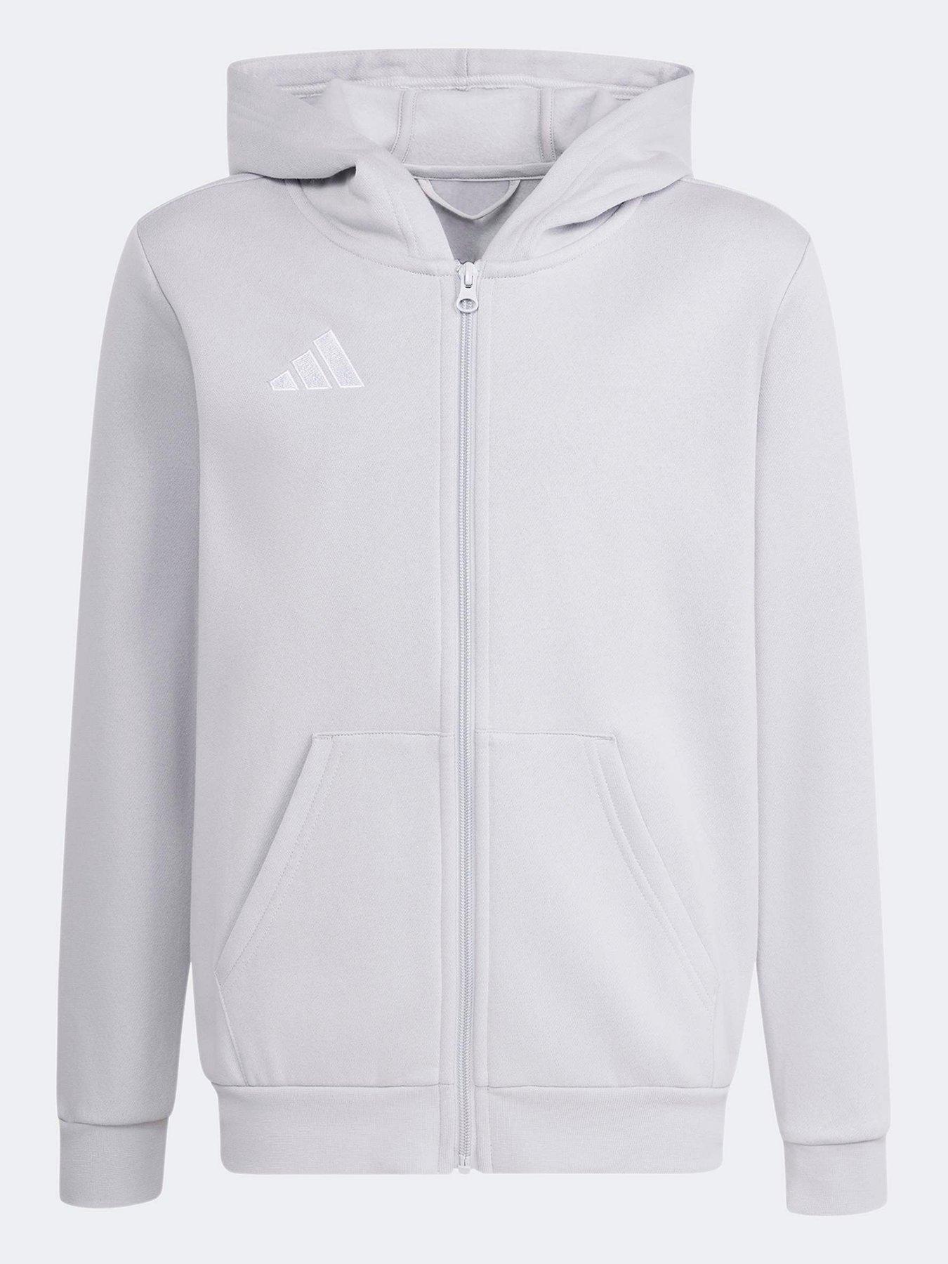 adidas-junior-football-entrada-26-full-zip-hoody-greystillFront