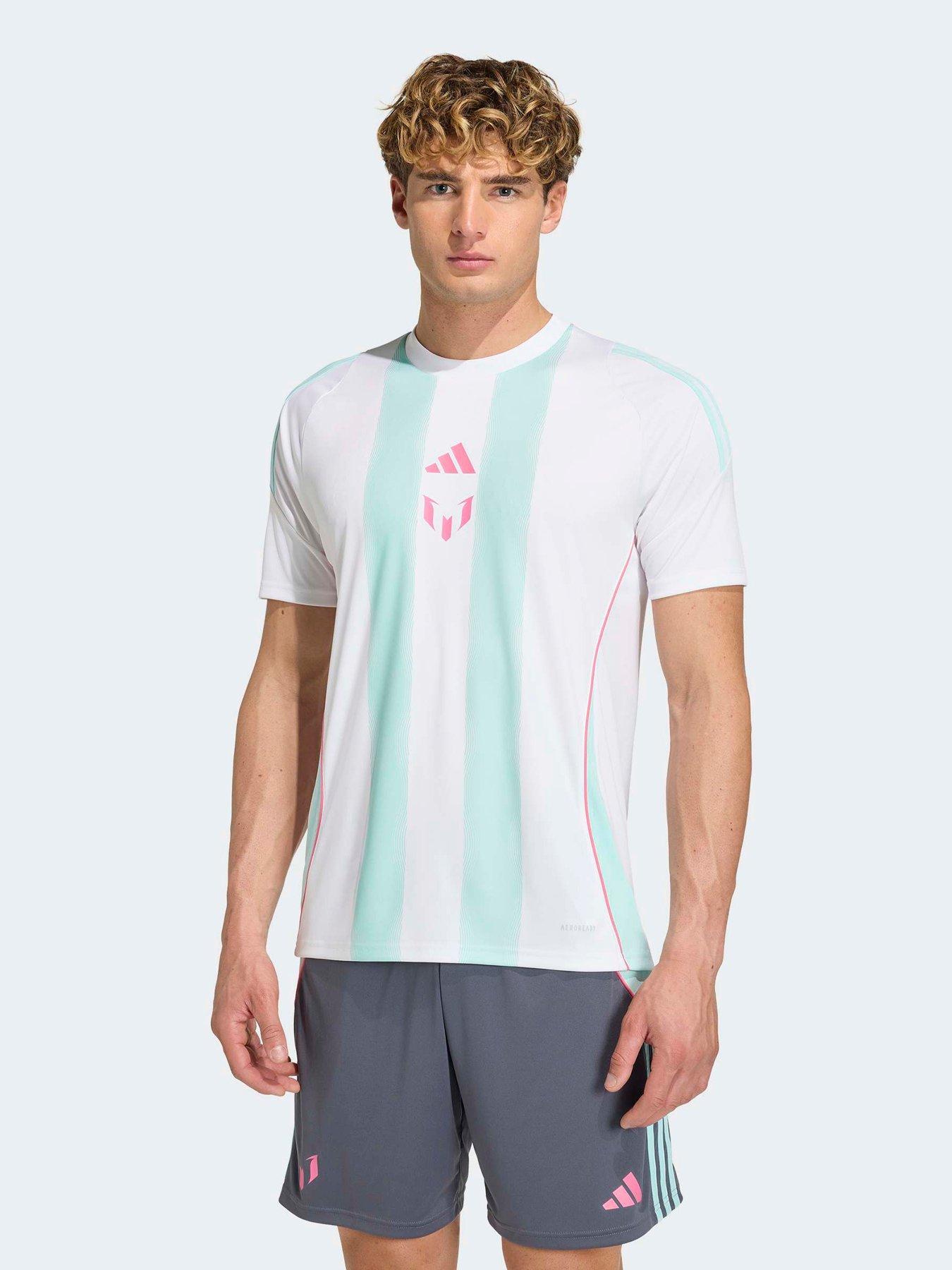 Image 1 of 6 of adidas Mens Messi Football Training Jersey - White