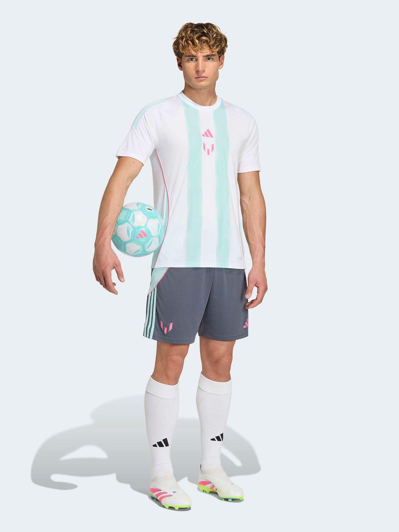 Image 3 of 6 of adidas Mens Messi Football Training Jersey - White