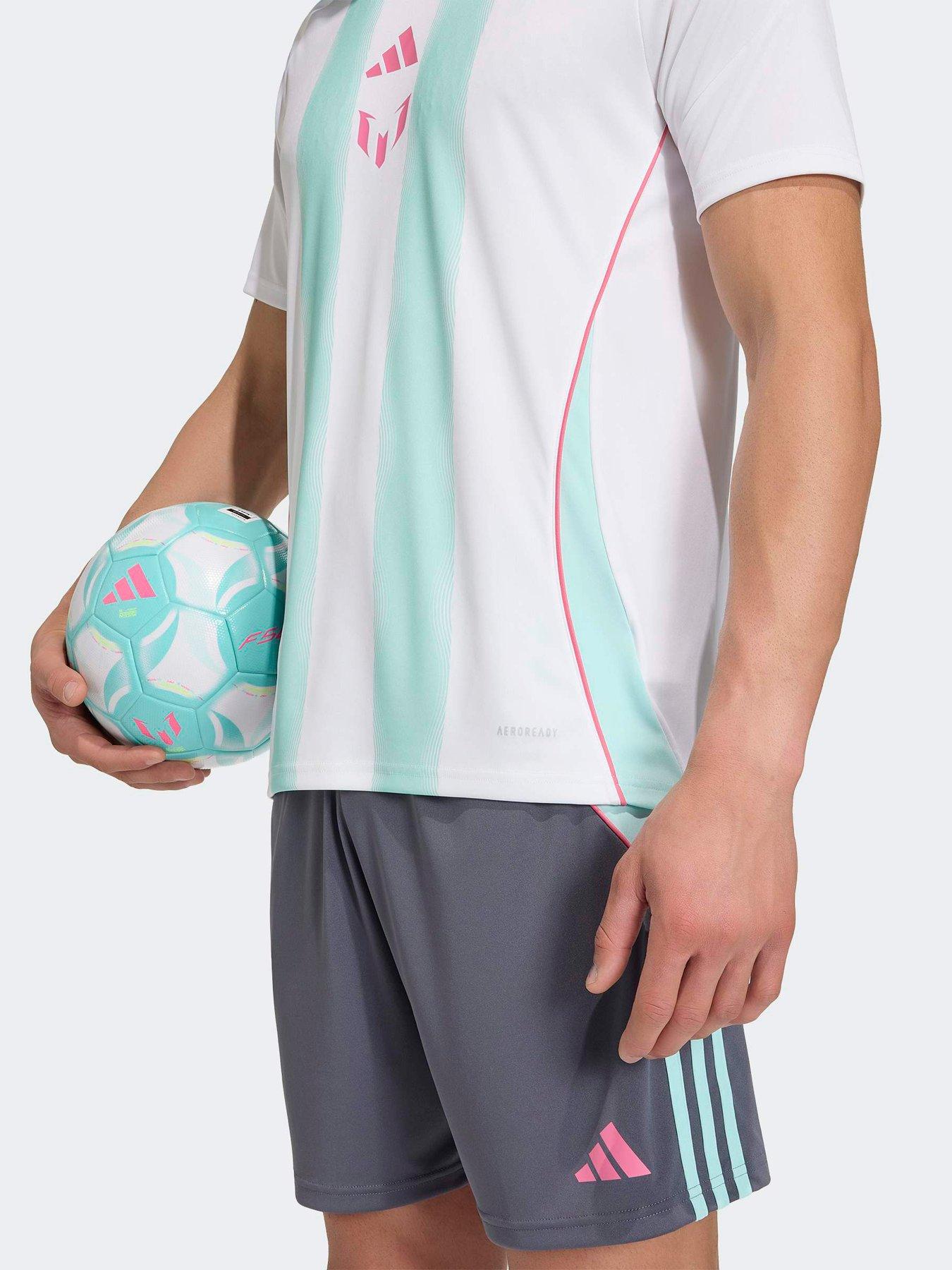 Image 5 of 6 of adidas Mens Messi Football Training Jersey - White
