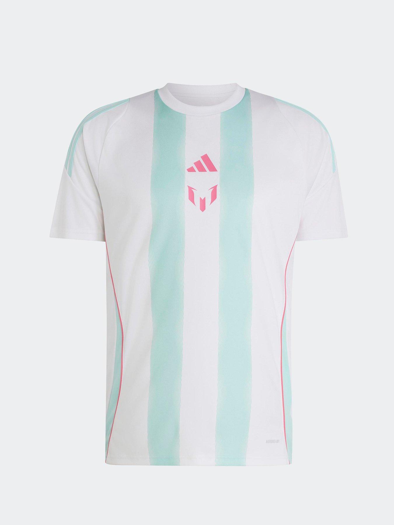 Image 6 of 6 of adidas Mens Messi Football Training Jersey - White