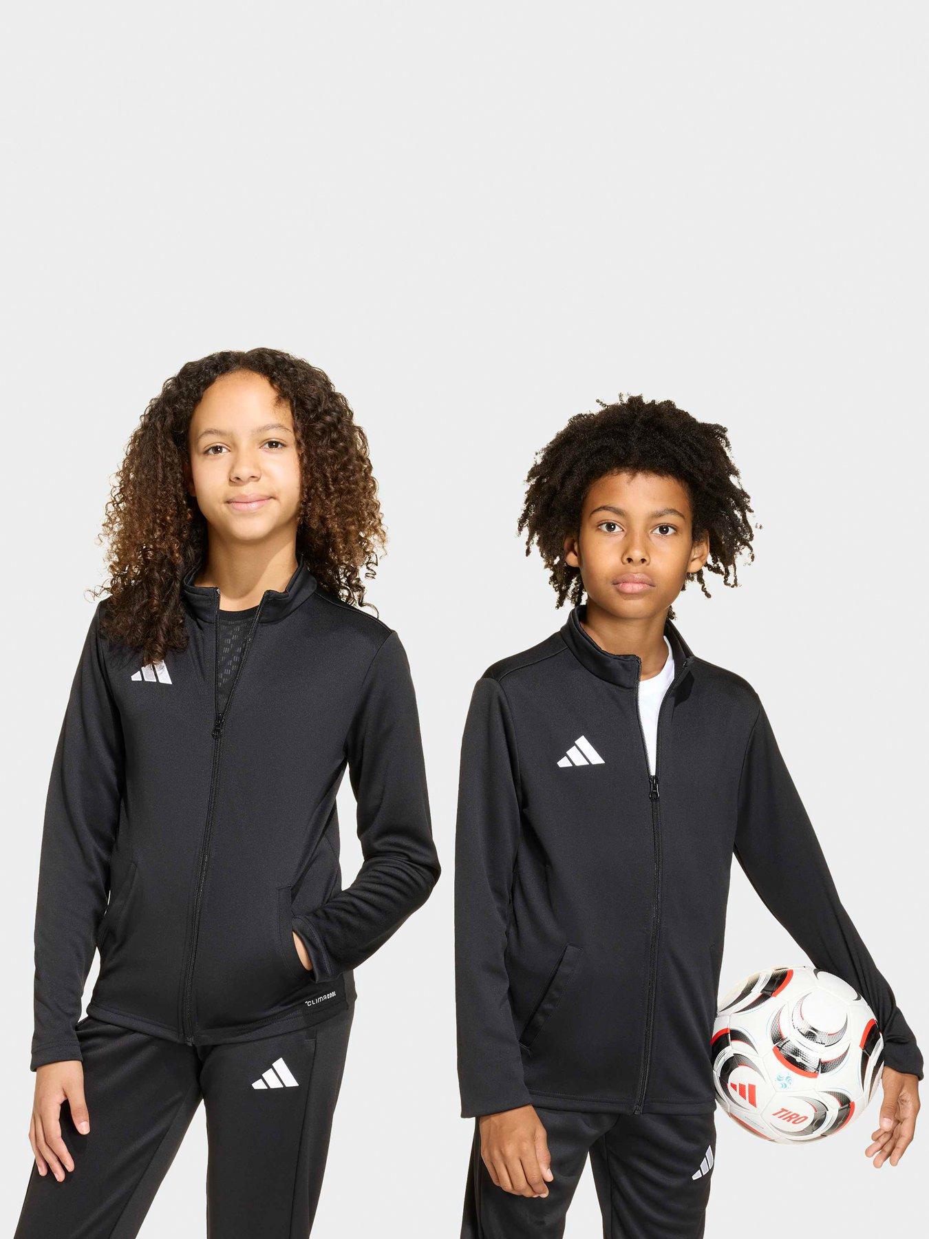adidas Junior Entrada 26 Football Tracksuit Top - Black