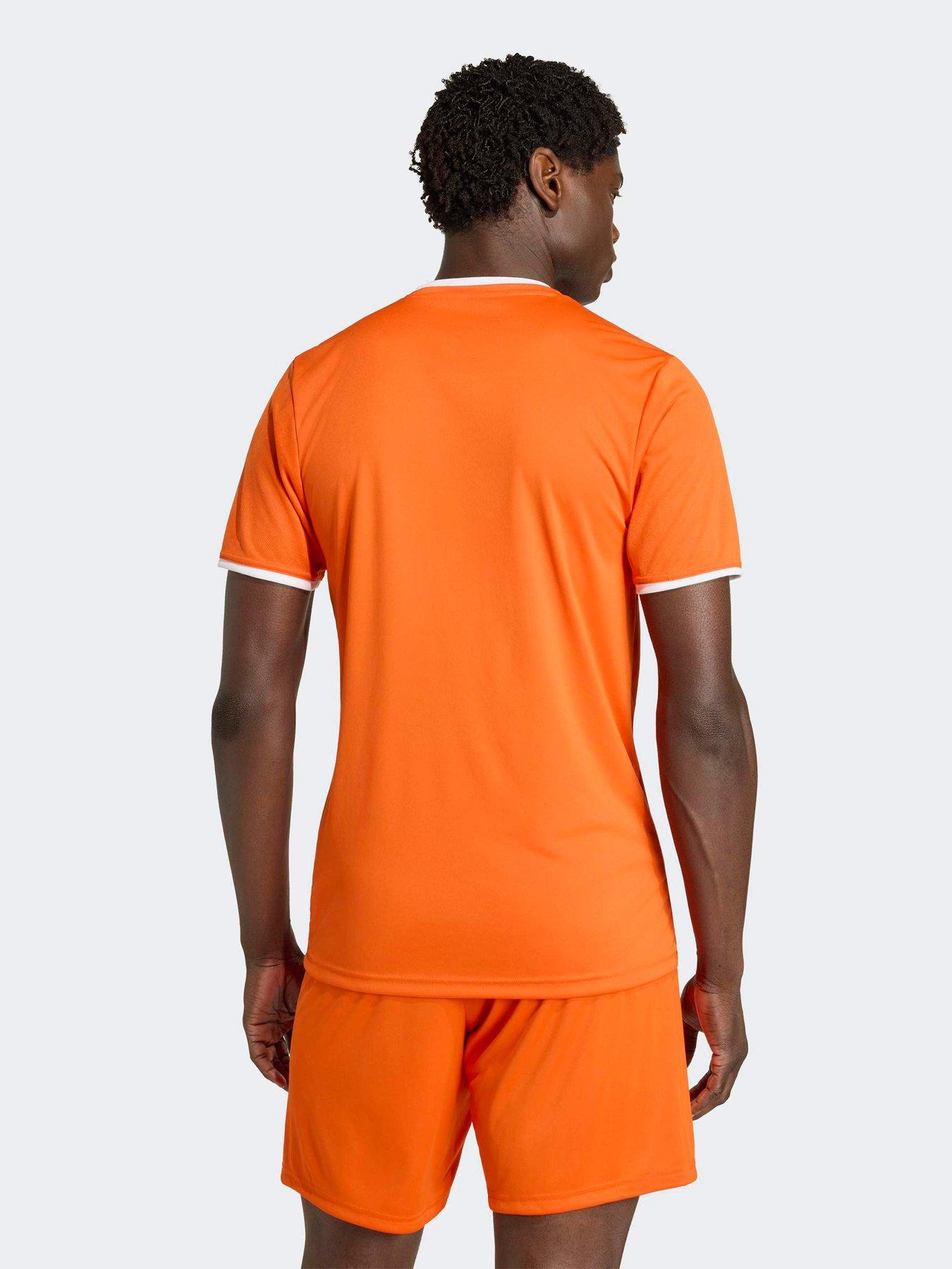 Image 2 of 6 of adidas Mens Entrada 26 Slim Fit Football T-Shirt - Orange