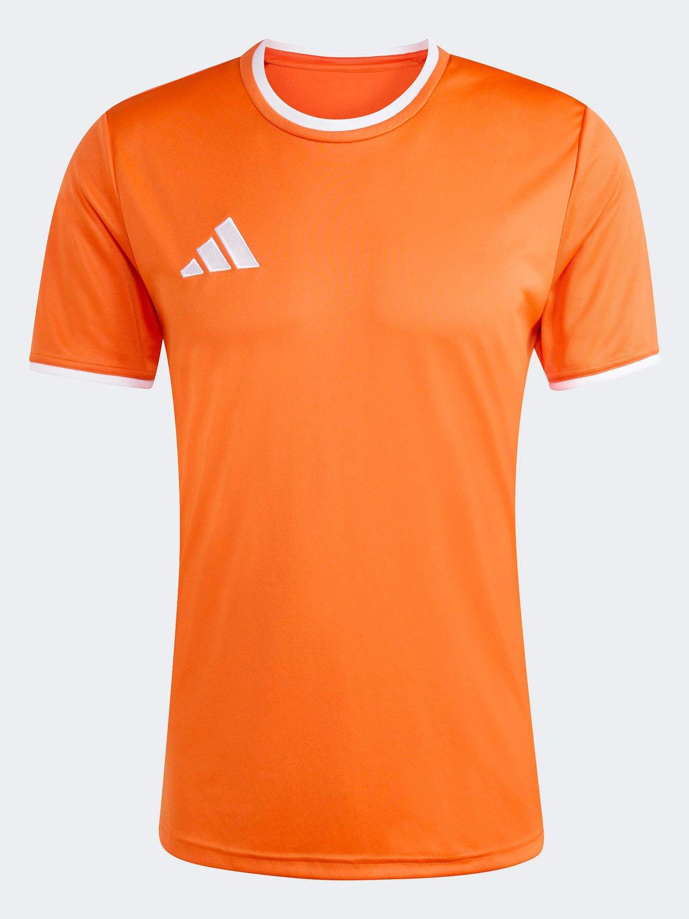 Image 6 of 6 of adidas Mens Entrada 26 Slim Fit Football T-Shirt - Orange