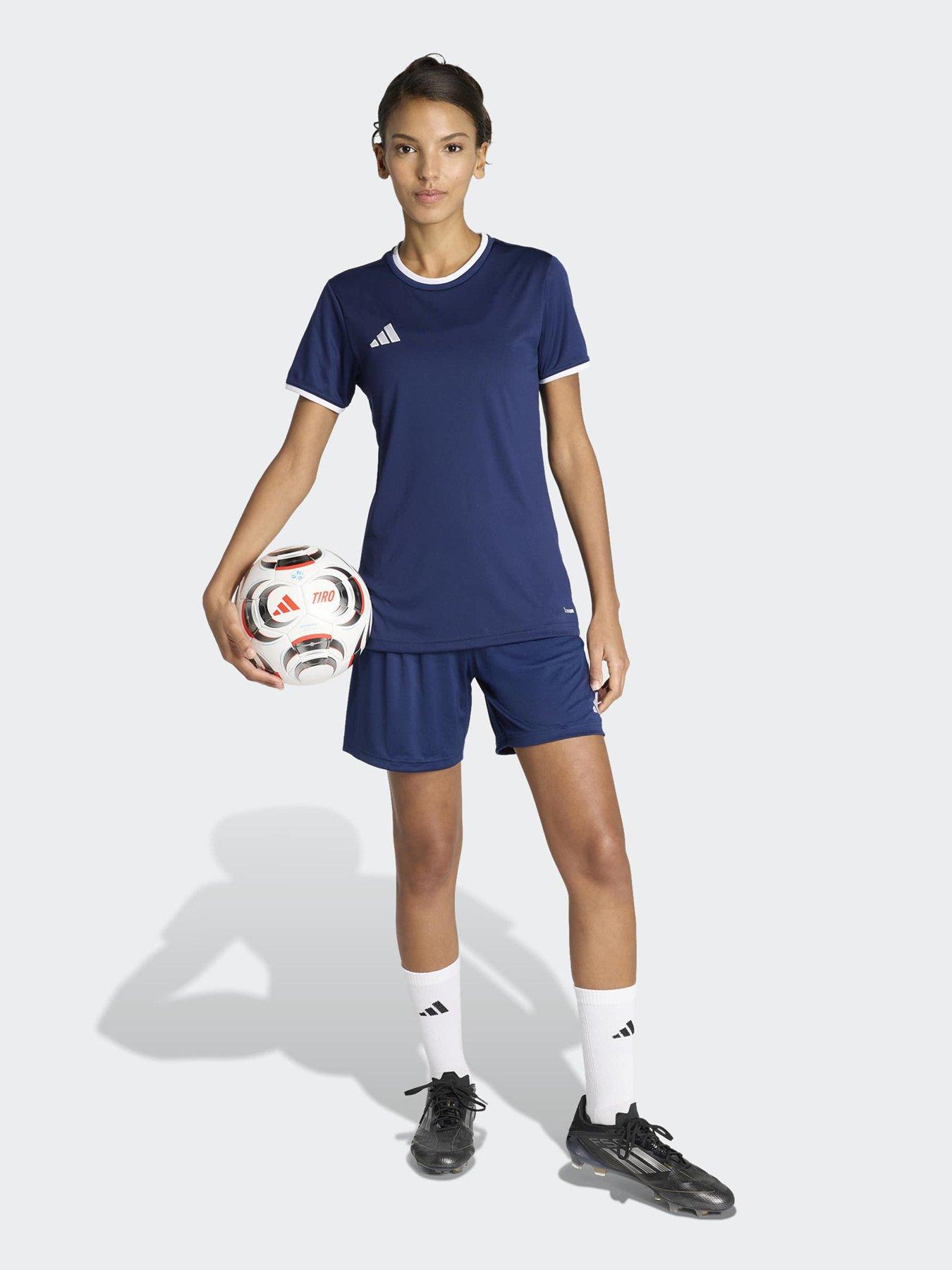 Image 3 of 5 of adidas Womens Entrada 26 Football Training Shorts - Navy