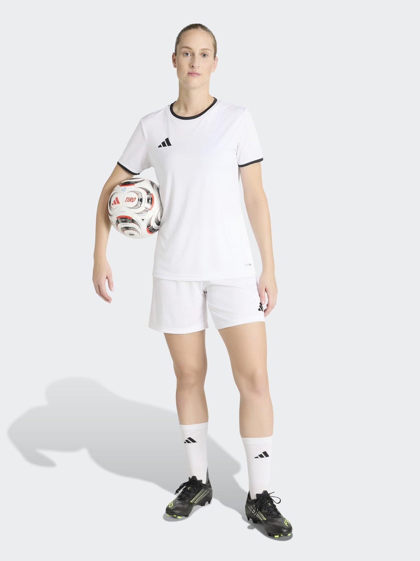 Image 3 of 5 of adidas Womens Entrada 26 Football Training Shorts - White