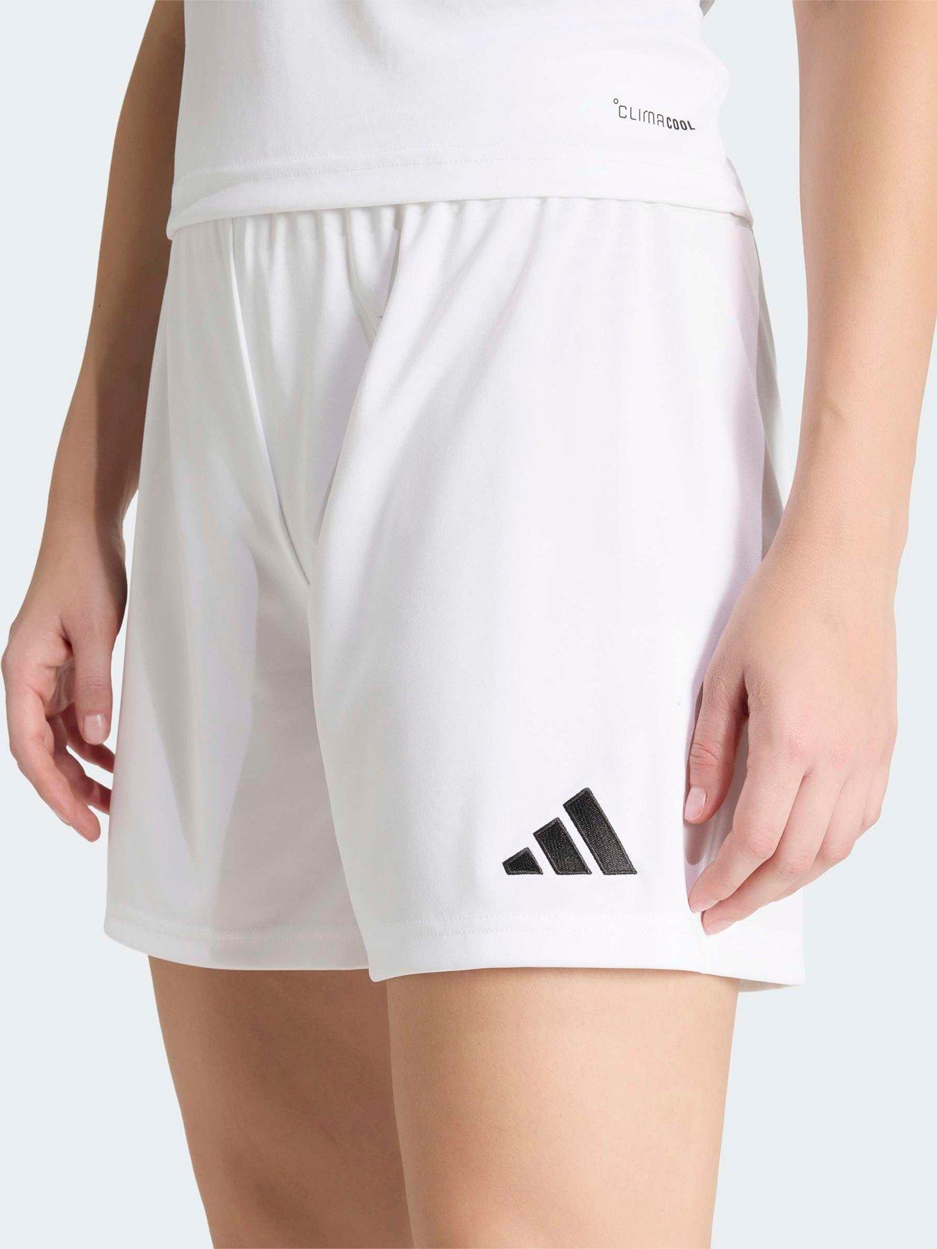 Image 4 of 5 of adidas Womens Entrada 26 Football Training Shorts - White