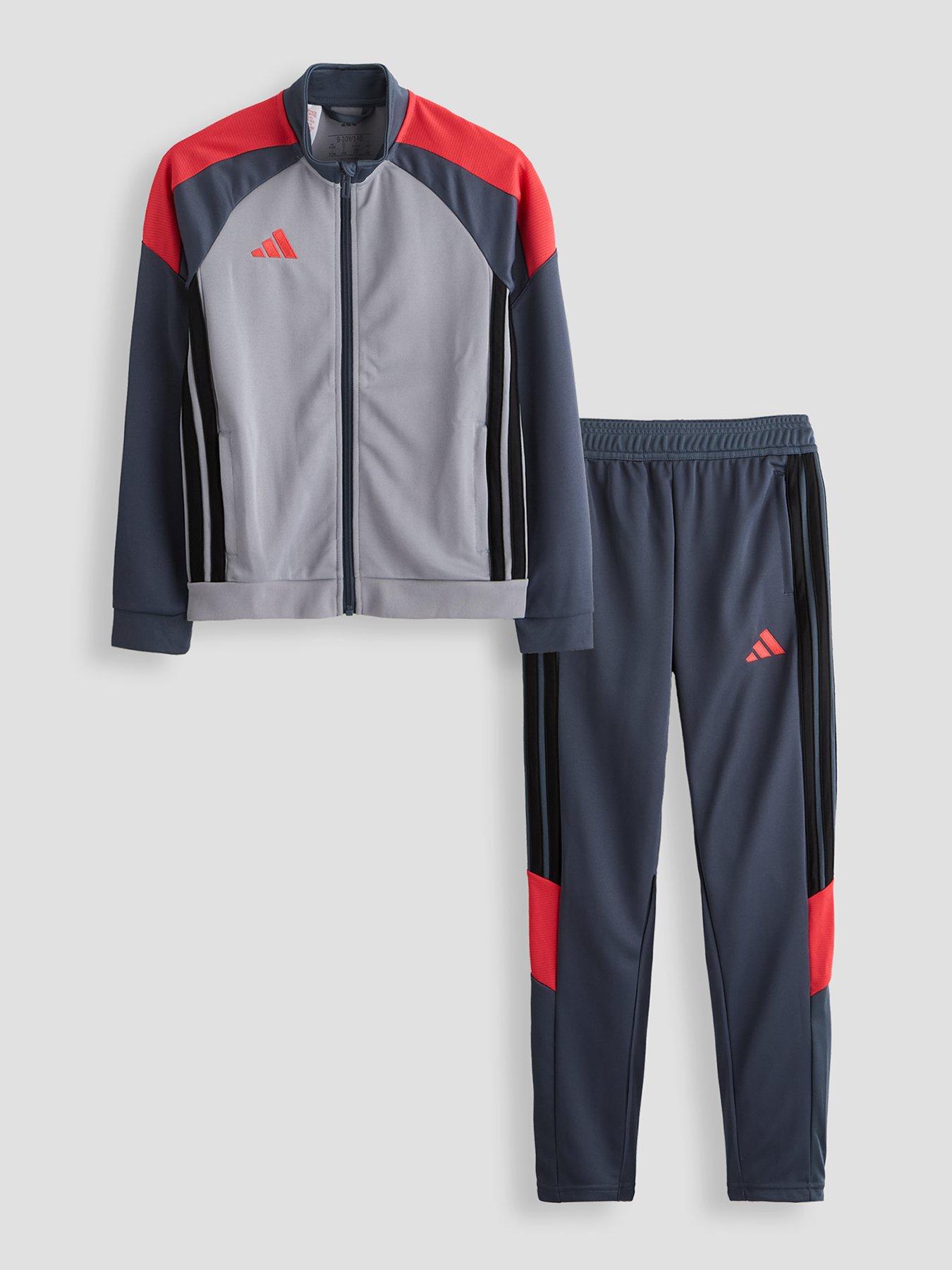 adidas-junior-tiro-football-tracksuit-greyfront
