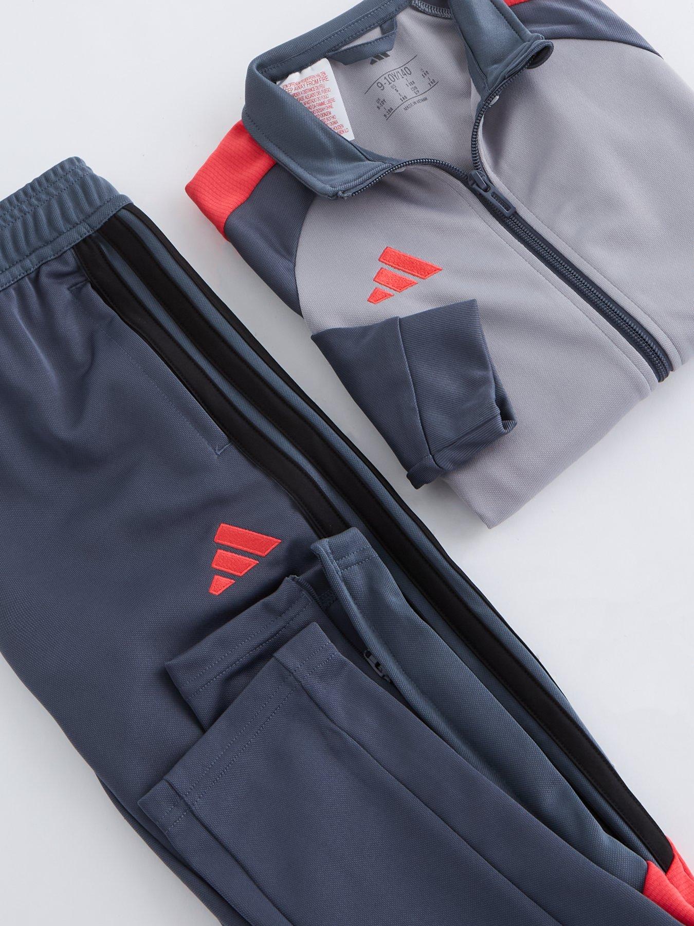 adidas-junior-tiro-football-tracksuit-greydetail