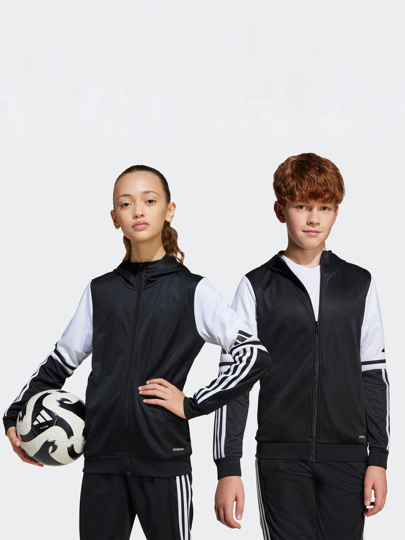 adidas Junior Squadra 25 Football Hooded Track Top - Black