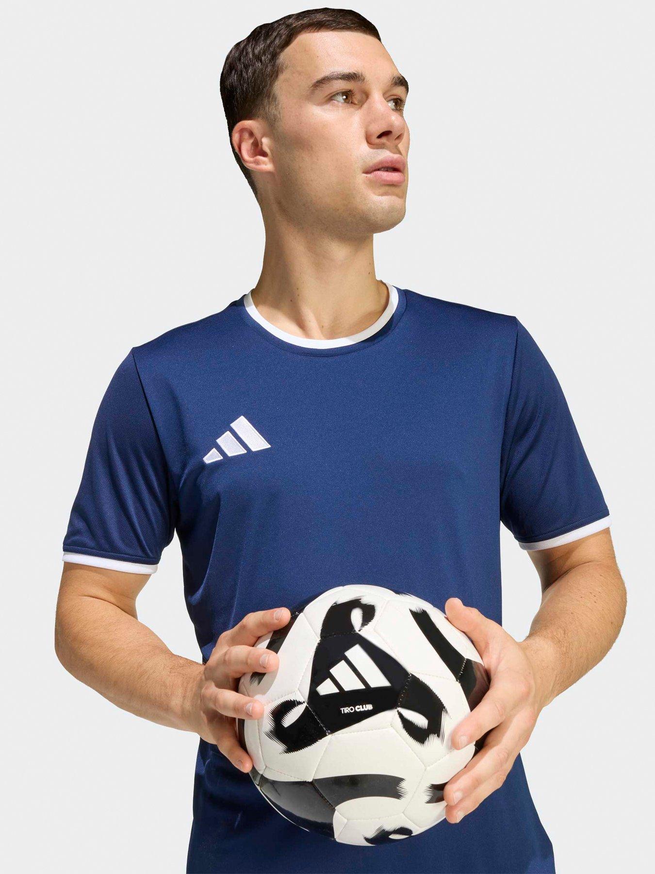 Image 4 of 5 of adidas Mens Football Entrada 26 Tee - Blue