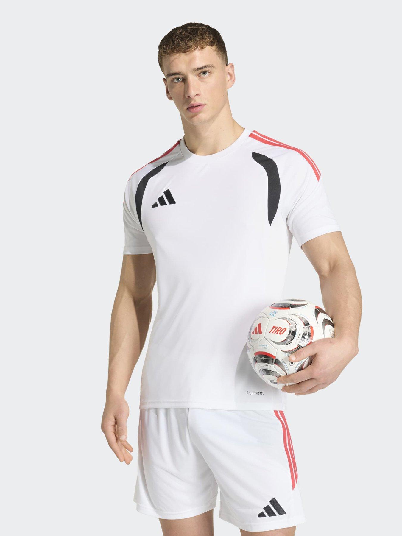 Adidas Mens Tiro 26 Football Training Jersey - White in White/Black/Selure
