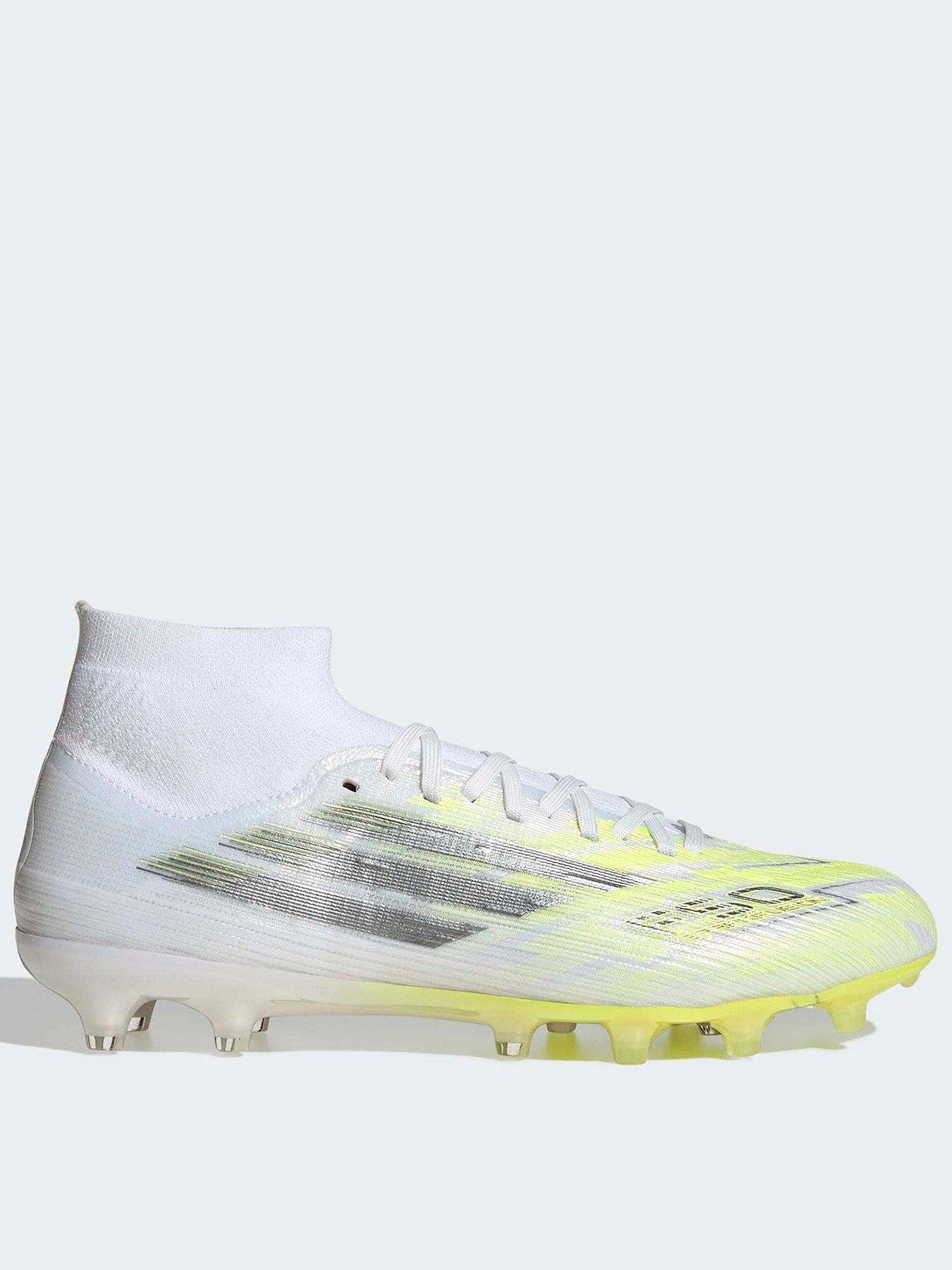 adidas Womens F50 Sparkfusion Pro Firm Ground Football Boot - White / Yellow