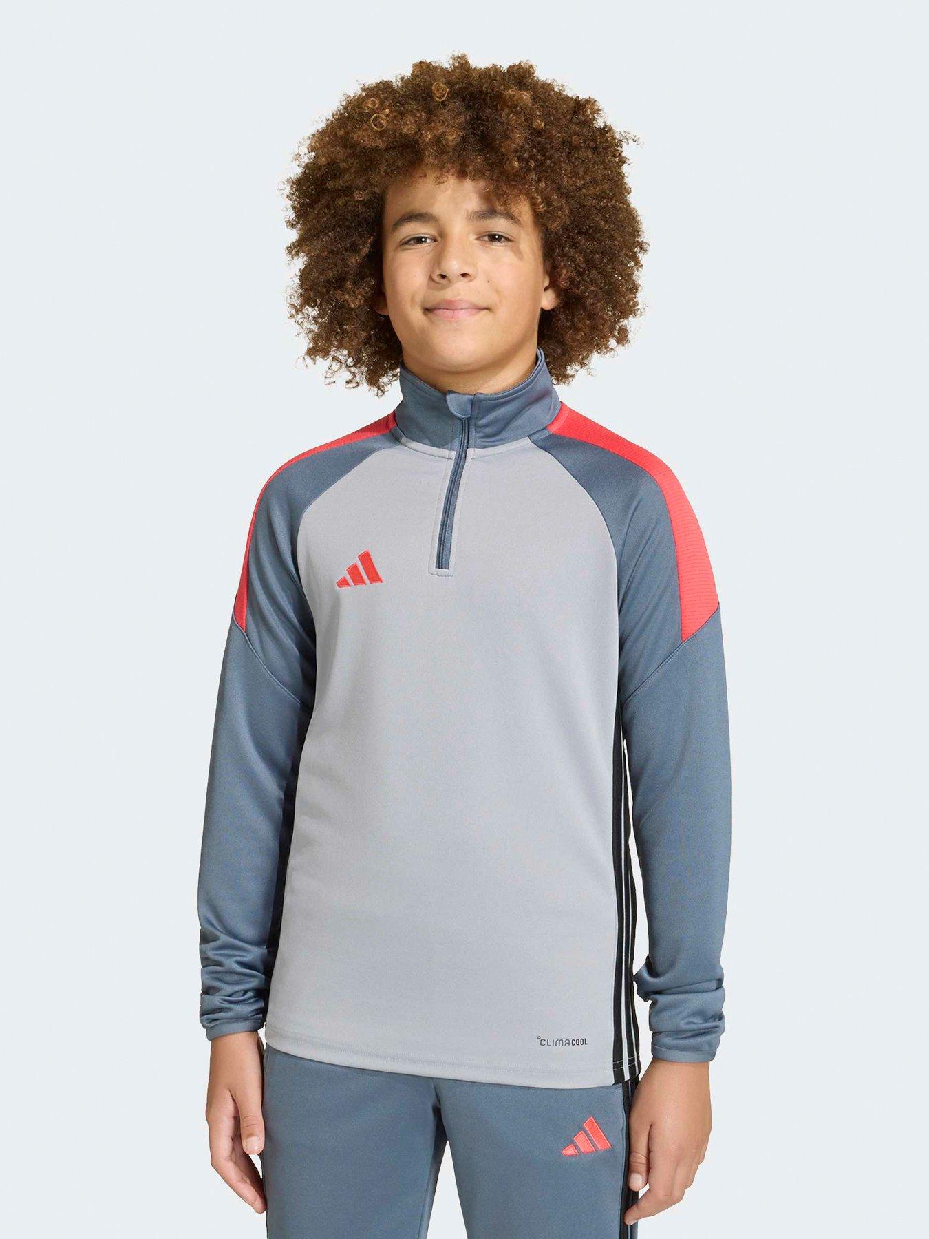 adidas Junior Tiro Football Track Top - Grey