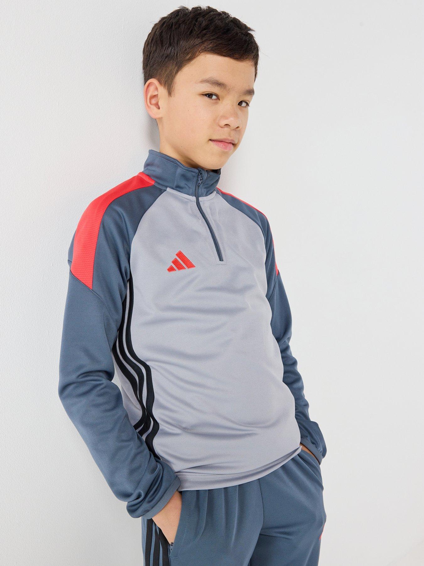 adidas Junior Tiro Football Track Top - Grey