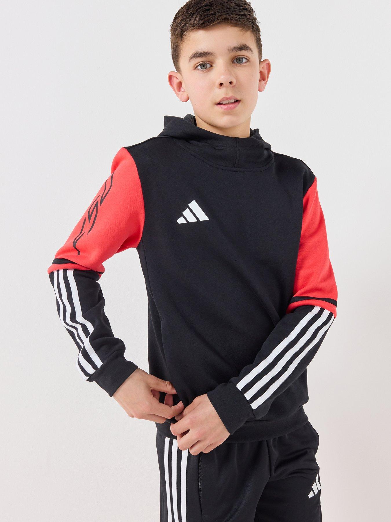 adidas Junior Squadra 25 Football Hooded Track Top - Black
