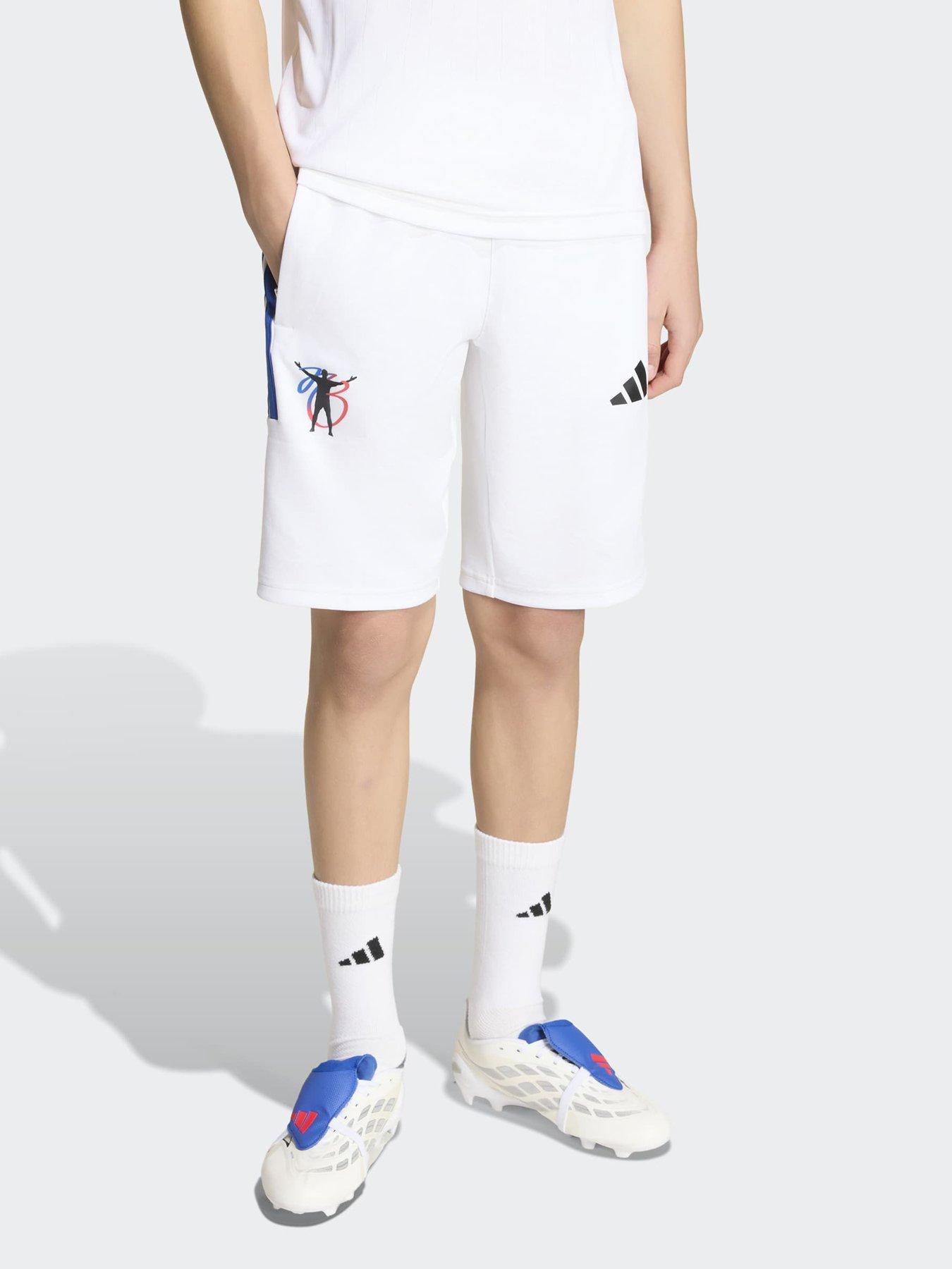 adidas Junior Jude Bellingham Football Shorts - White