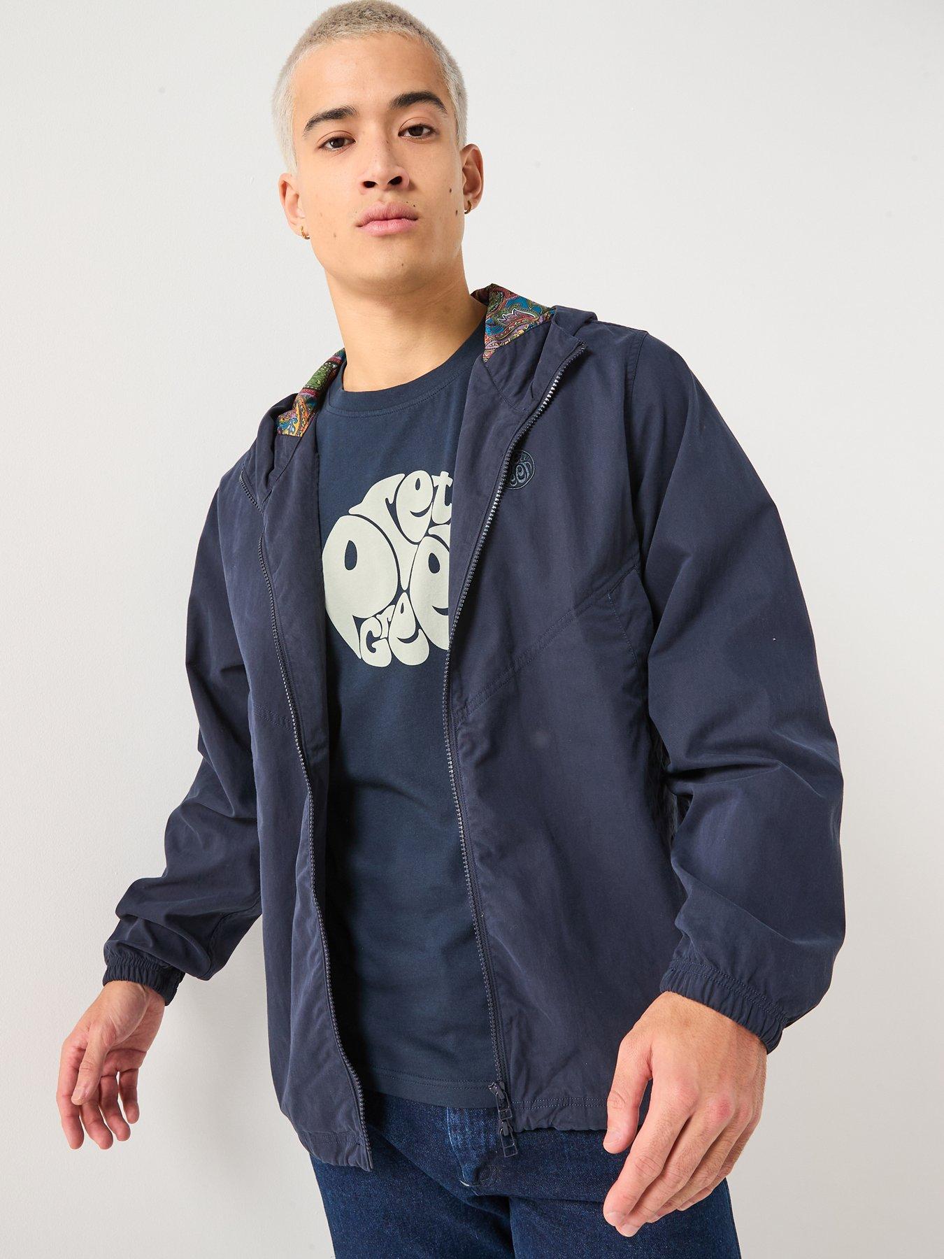 Pretty Green Pretty Green Feltham Lightweight Hooded Jacket - Navy