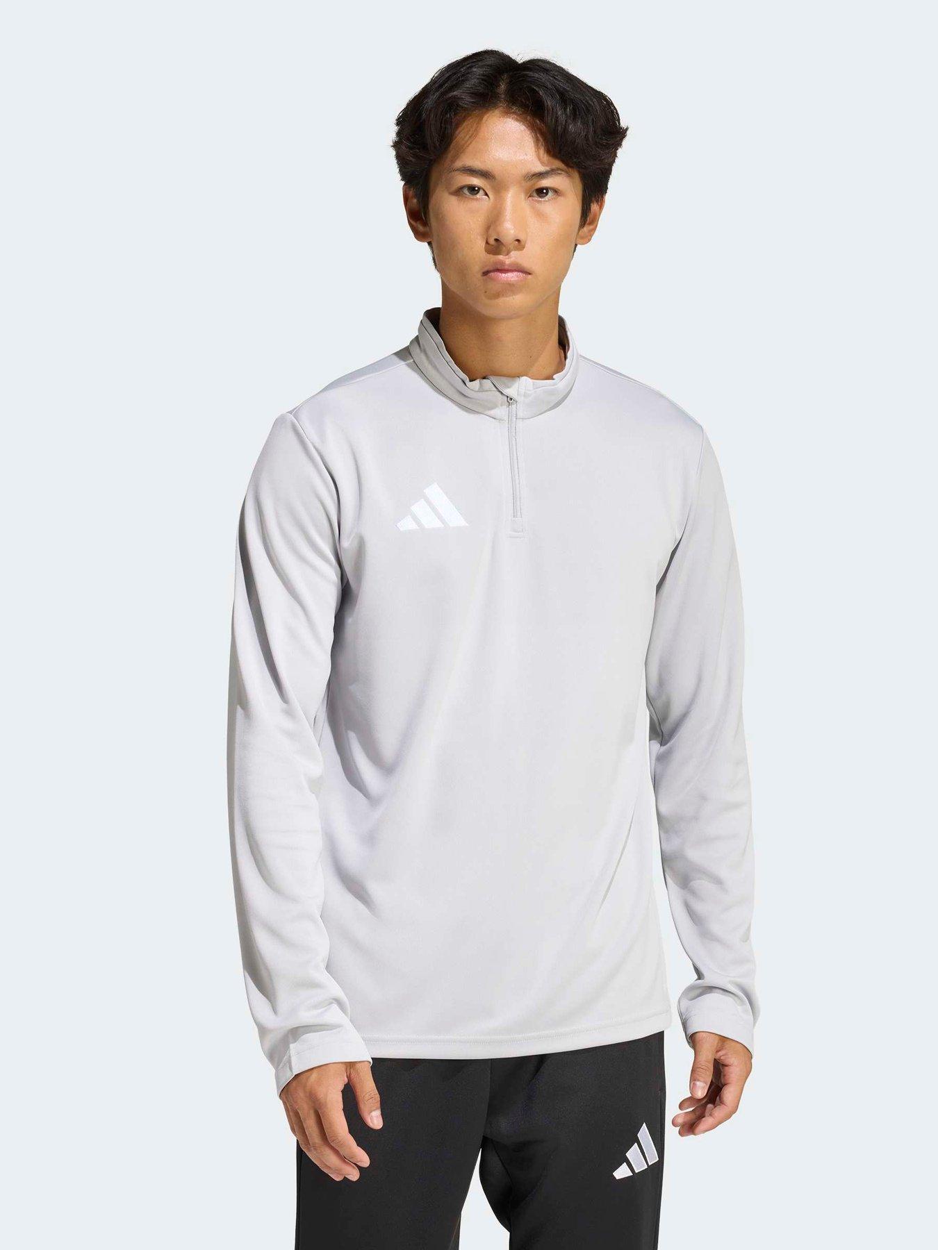 Image 1 of 5 of adidas Mens Football Entrada 26 1/4 Zip Training Top&nbsp;- Grey