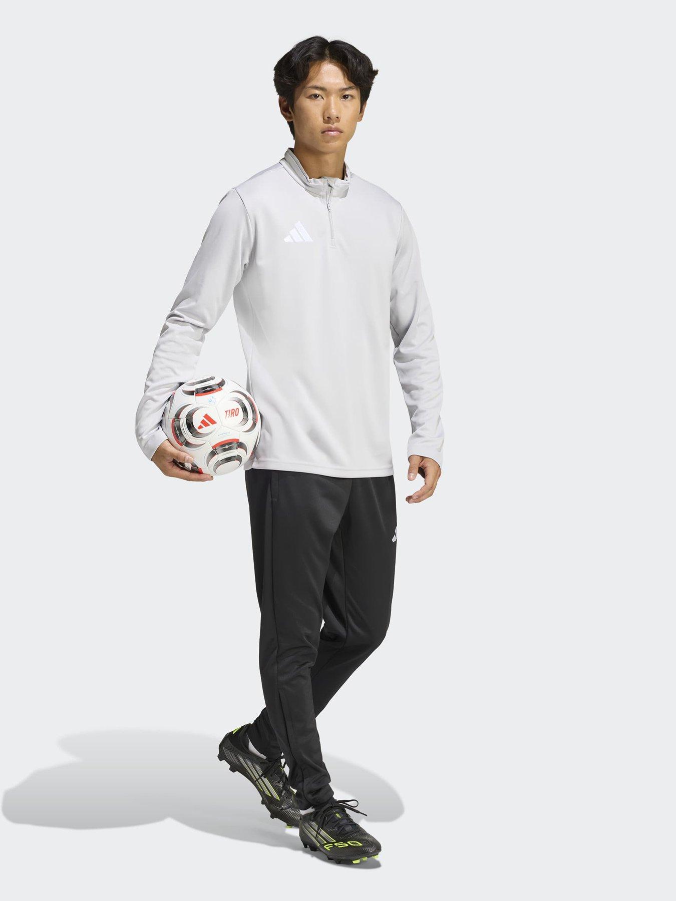 Image 3 of 5 of adidas Mens Football Entrada 26 1/4 Zip Training Top&nbsp;- Grey