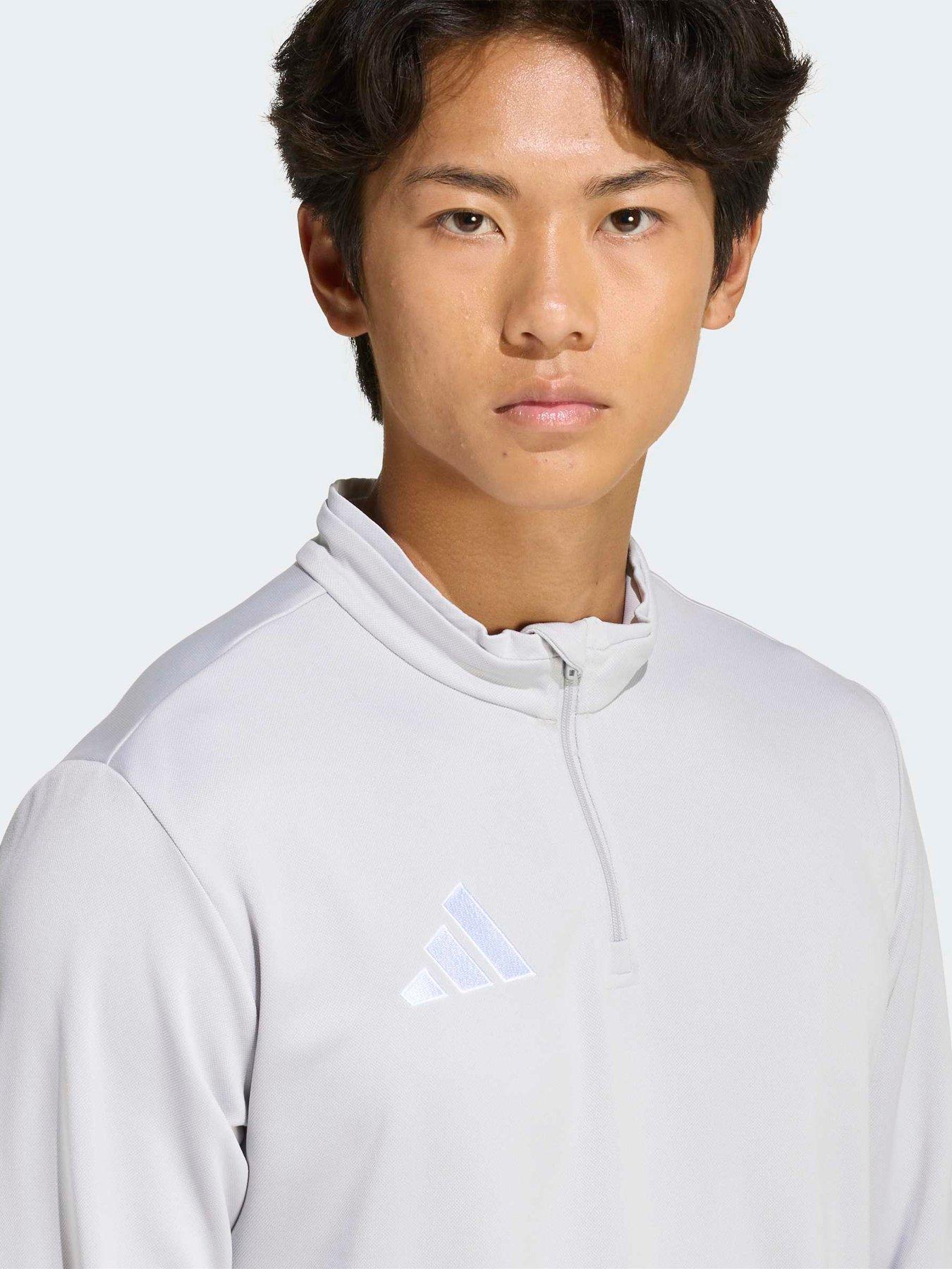Image 4 of 5 of adidas Mens Football Entrada 26 1/4 Zip Training Top&nbsp;- Grey