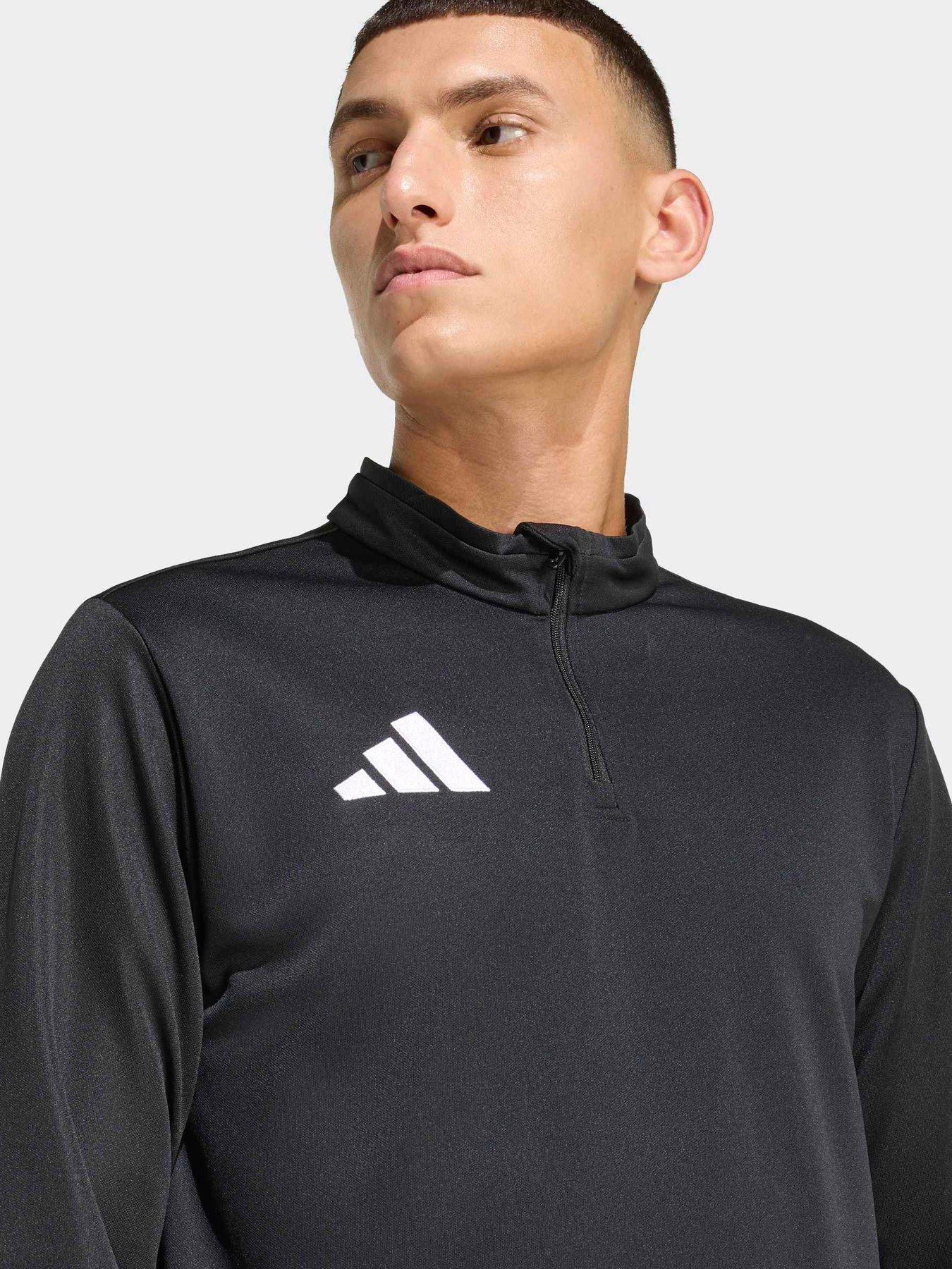 Image 4 of 5 of adidas Mens Football Entrada 26 1/4 Zip Training Top&nbsp;- Black
