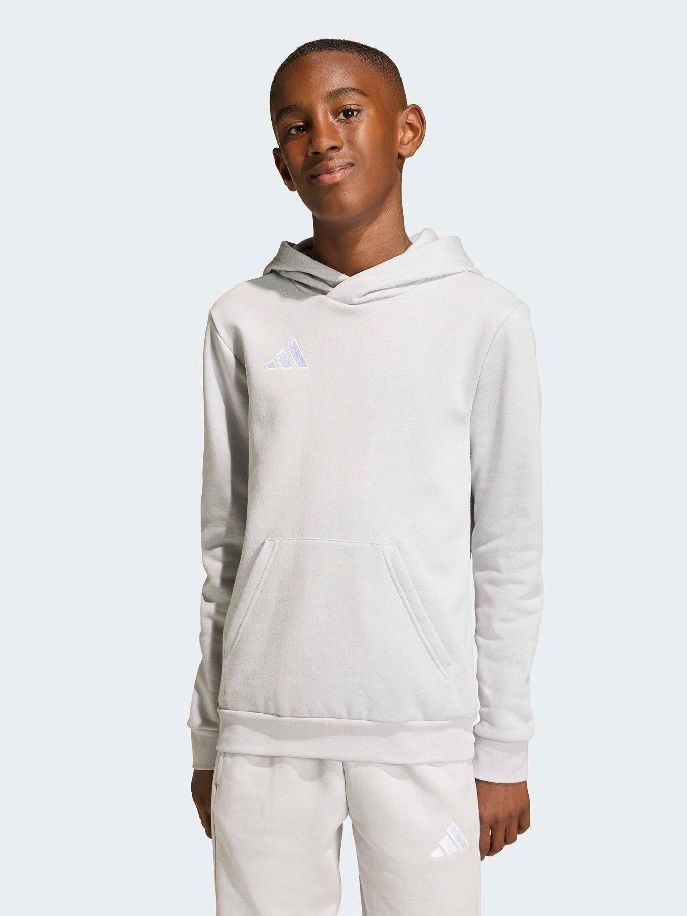 Image 1 of 5 of adidas Junior Football Entrada 26 Hoody - Grey