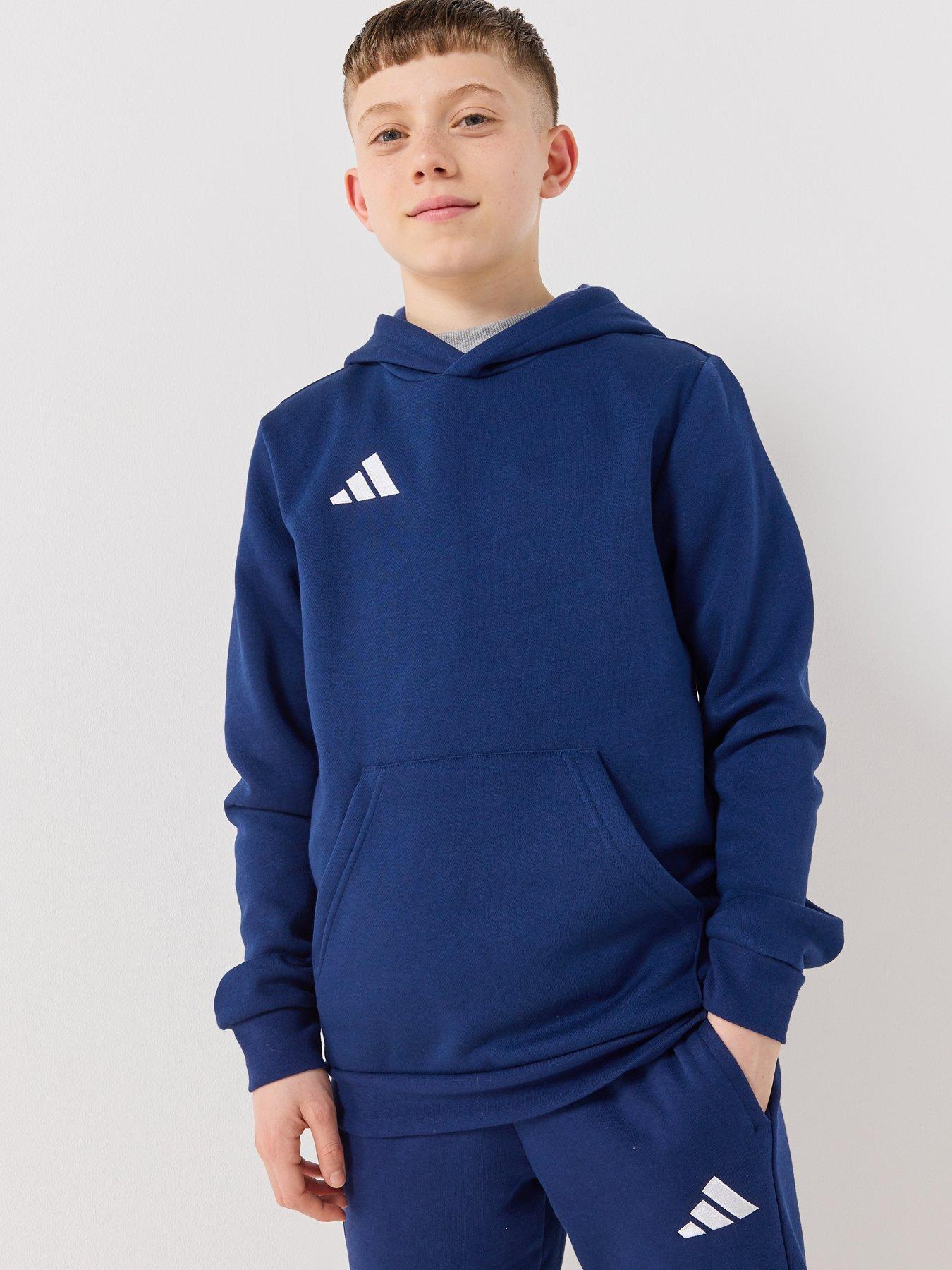 Image 1 of 6 of adidas Junior Entrada 26 Hoodie - Navy
