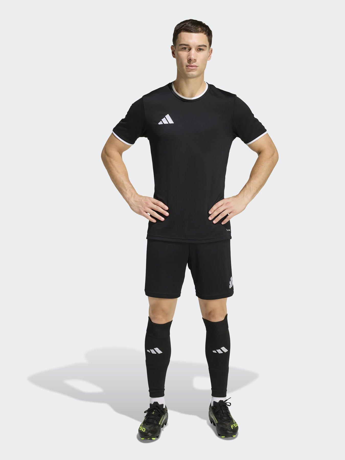 Image 3 of 6 of adidas Mens Entrada 26 Short Sleeve Football T-Shirt - Black