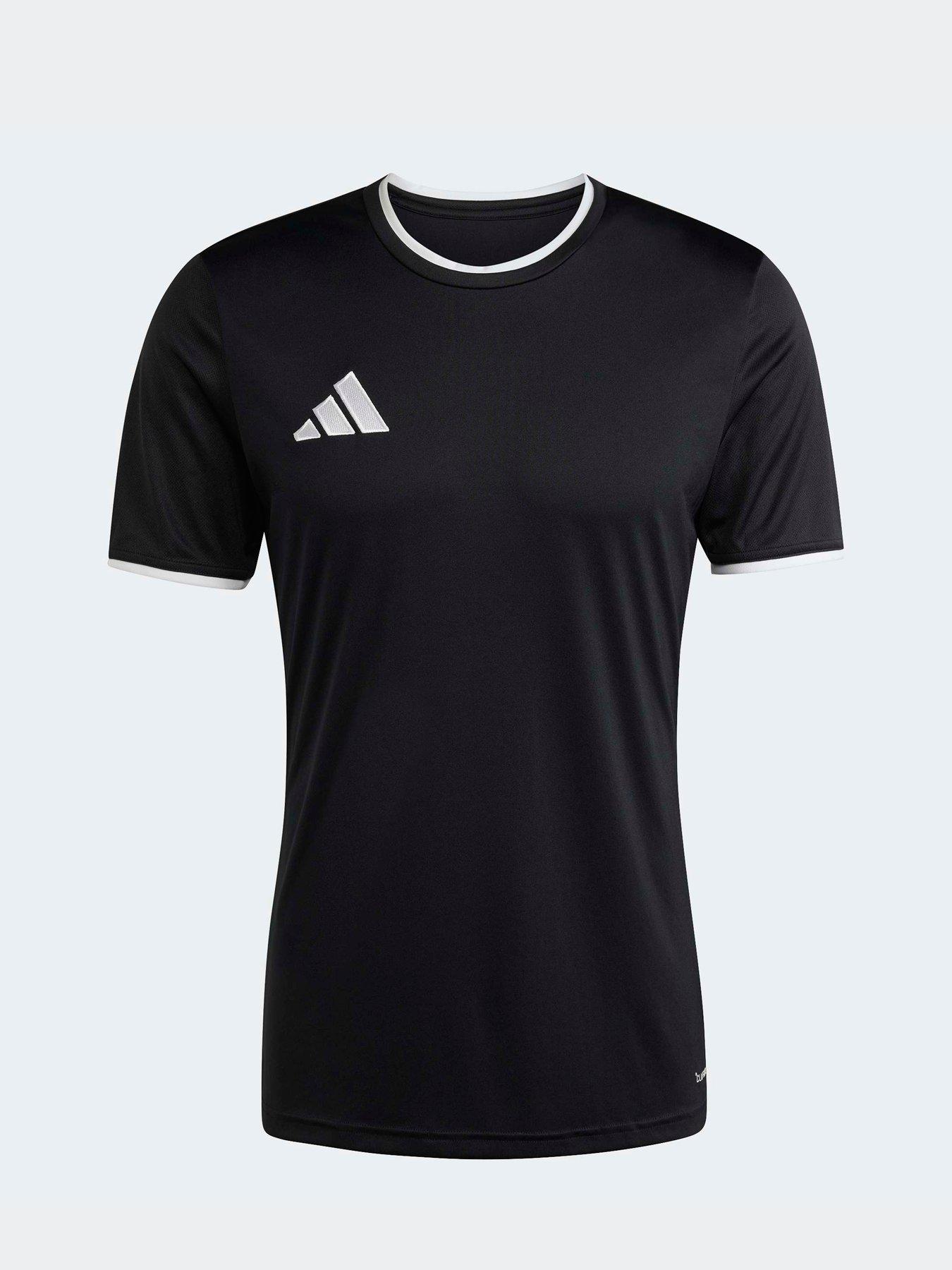 Image 6 of 6 of adidas Mens Entrada 26 Short Sleeve Football T-Shirt - Black