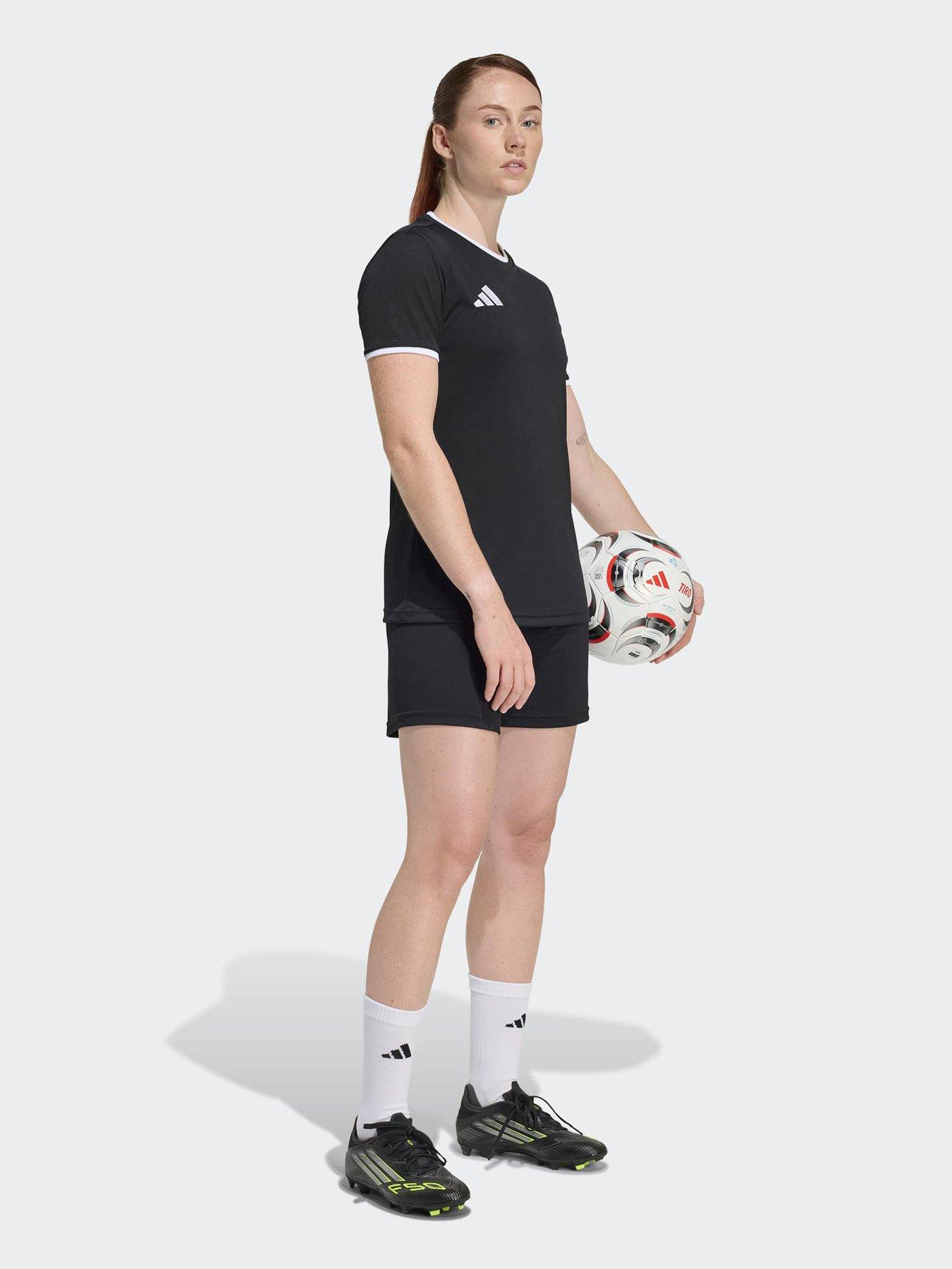 Image 3 of 7 of adidas Womens Entrada 26 Football Training Jersey T-Shirt - Black