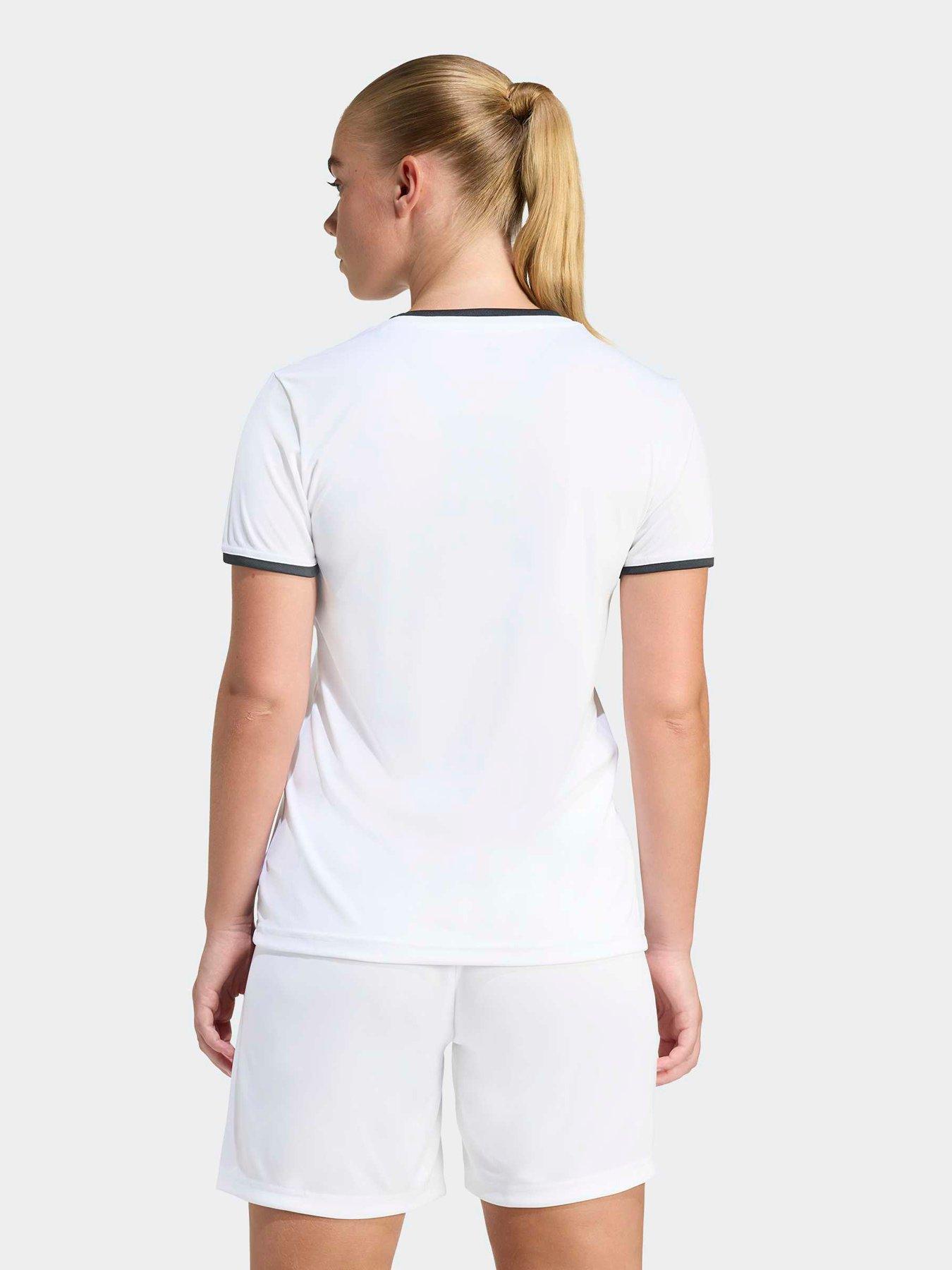 Image 2 of 7 of adidas Womens Entrada 26 Football Training Jersey - White