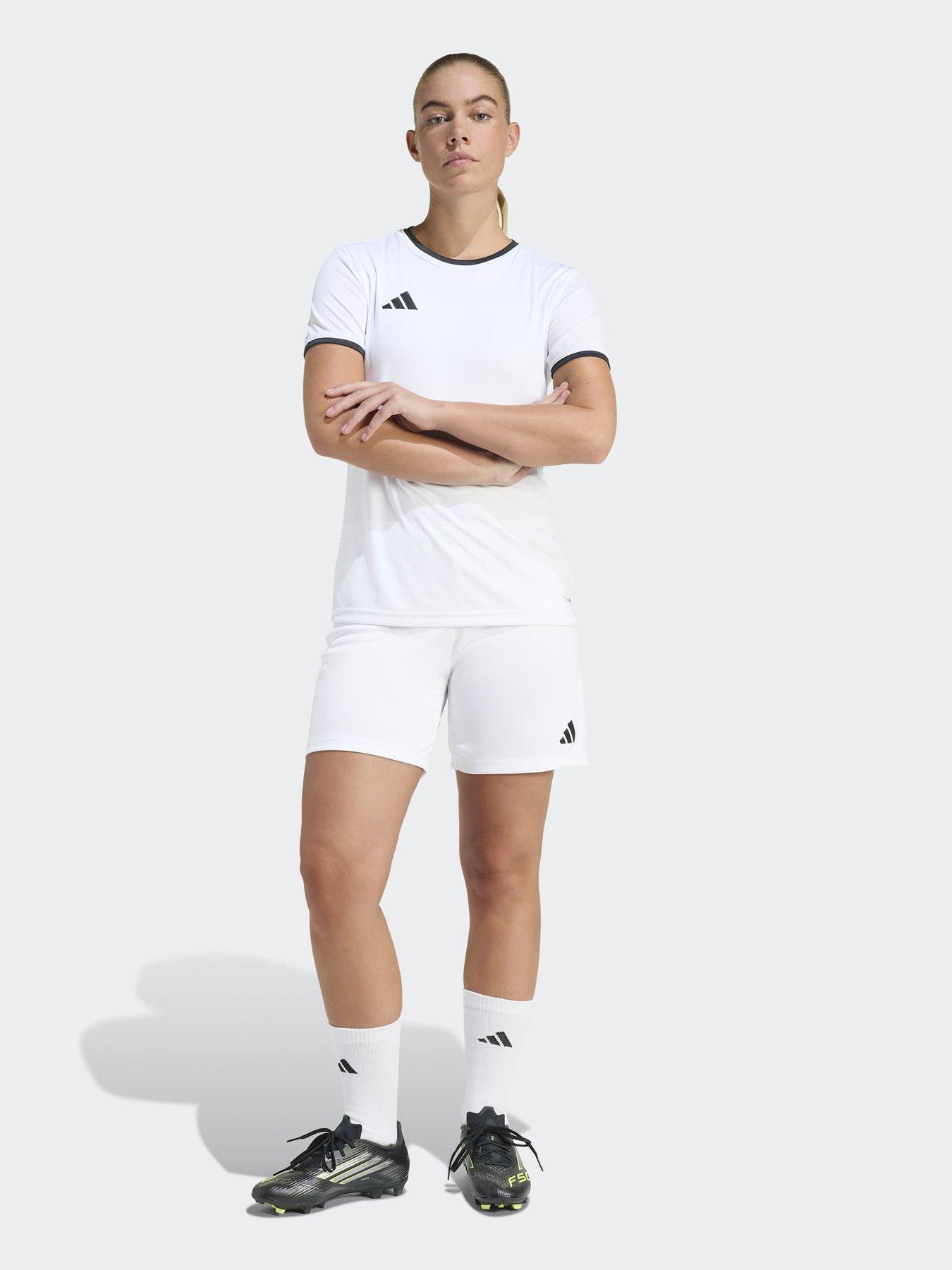 Image 4 of 7 of adidas Womens Entrada 26 Football Training Jersey - White