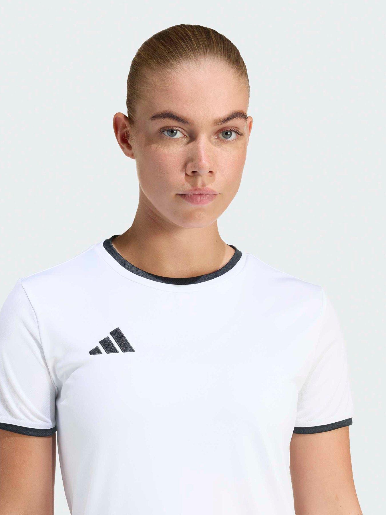 Image 5 of 7 of adidas Womens Entrada 26 Football Training Jersey - White