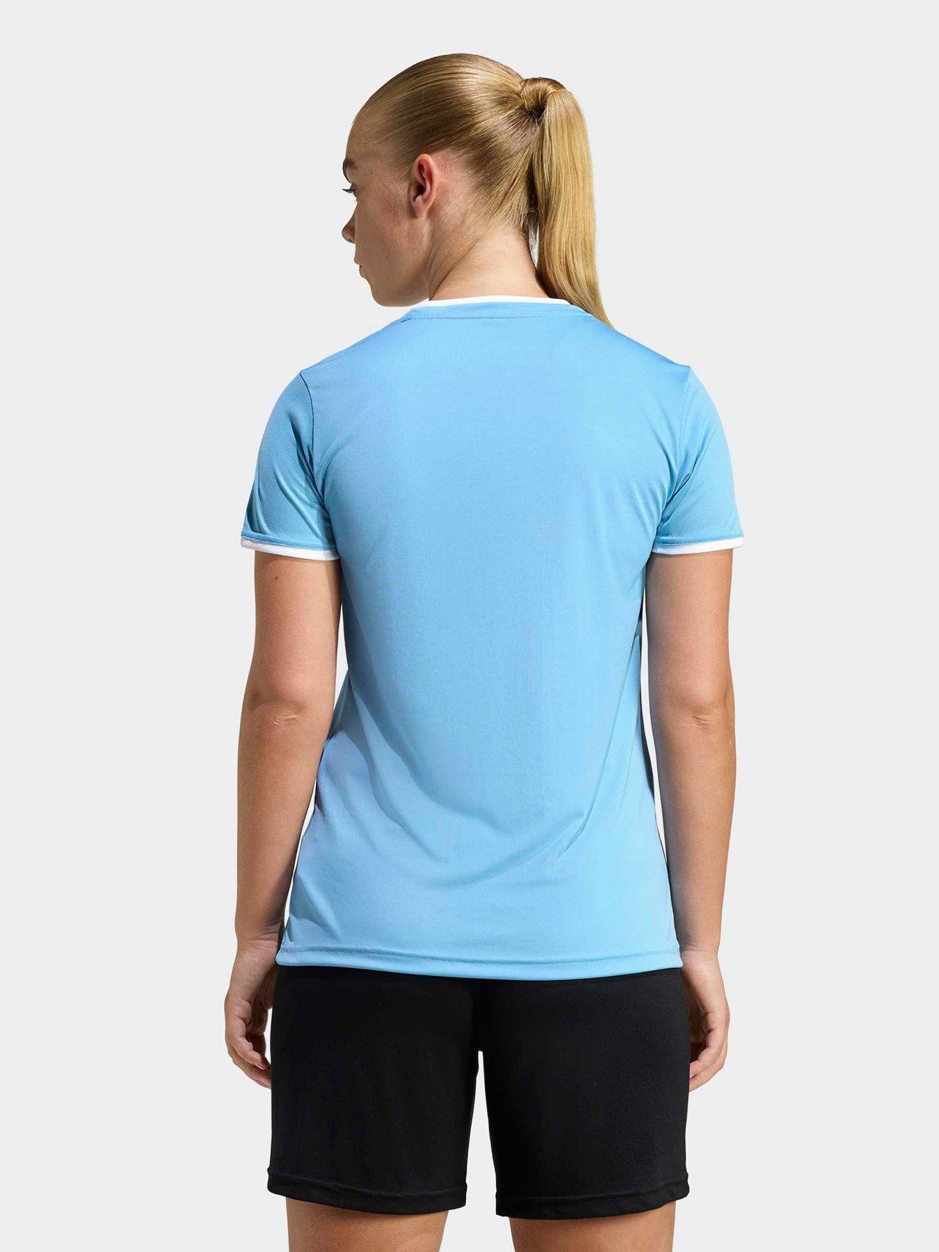 Image 2 of 5 of adidas Womens Entrada 26 Football Training Jersey - Blue