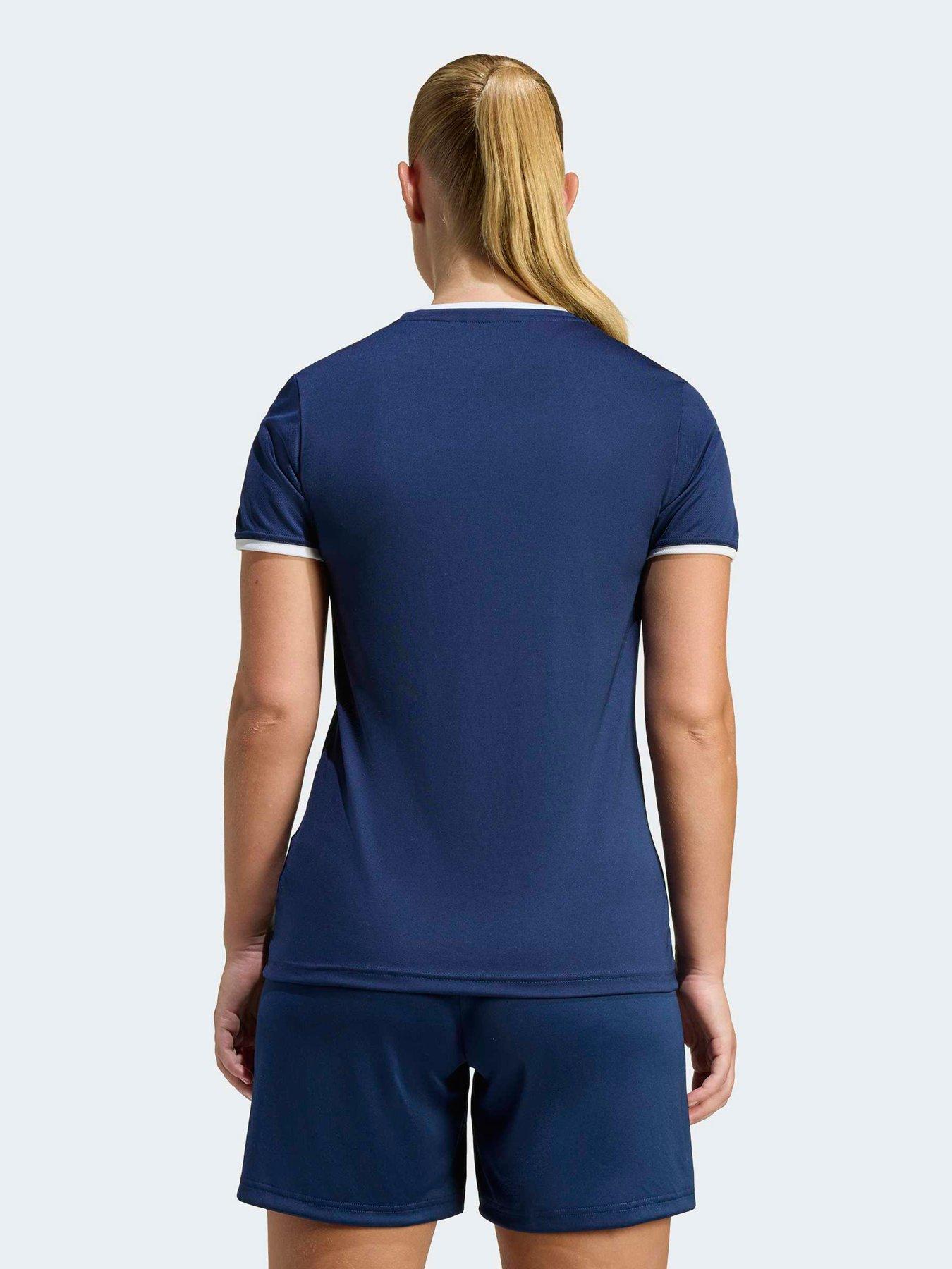 Image 2 of 5 of adidas Womens Entrada 26 Football Training Jersey - Navy