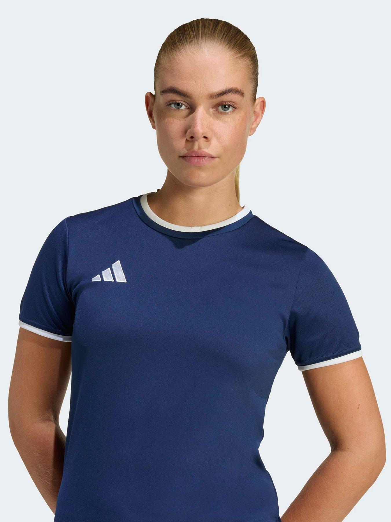 Image 4 of 5 of adidas Womens Entrada 26 Football Training Jersey - Navy