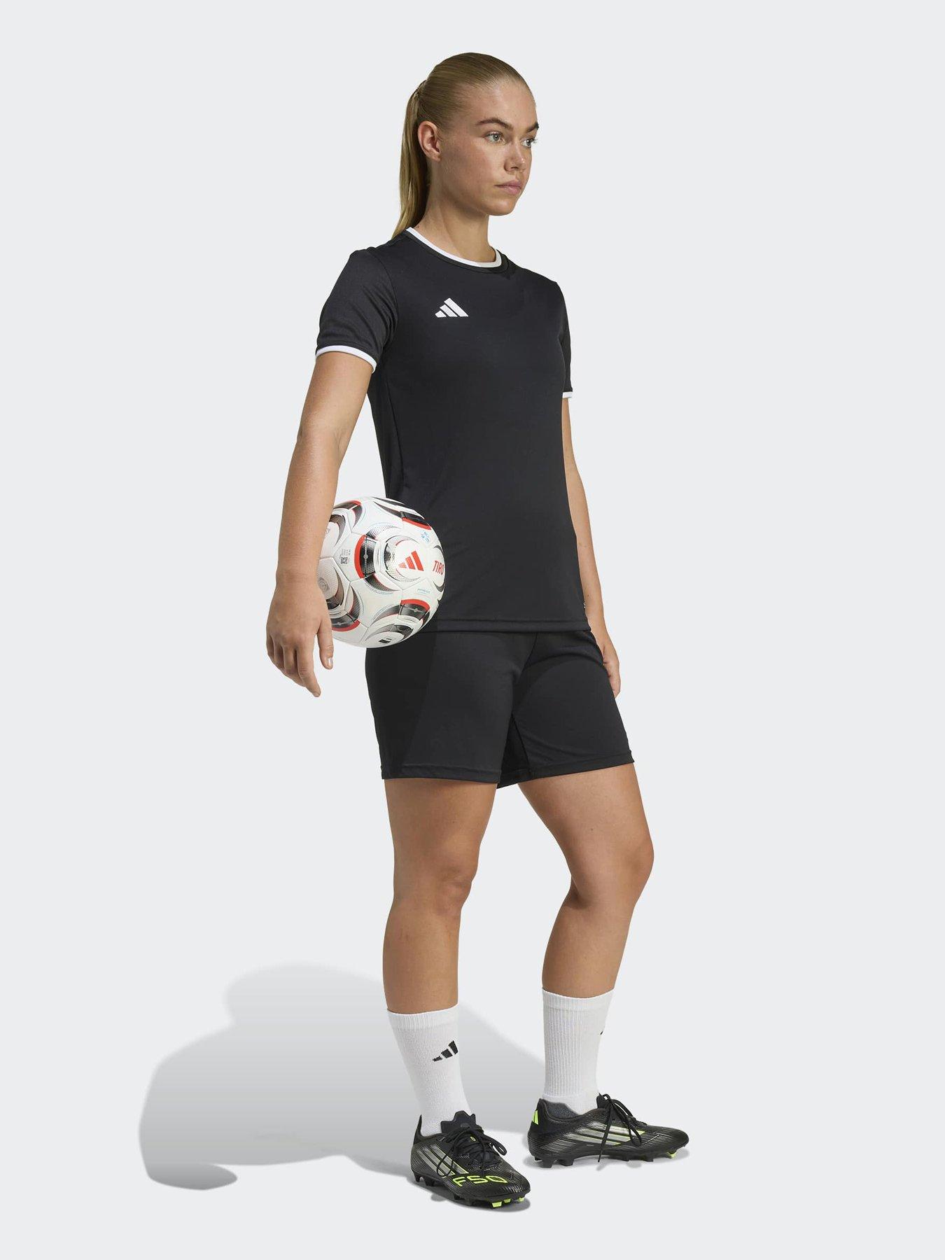 Image 3 of 7 of adidas Womens Entrada 26 Football Training Shorts - Black