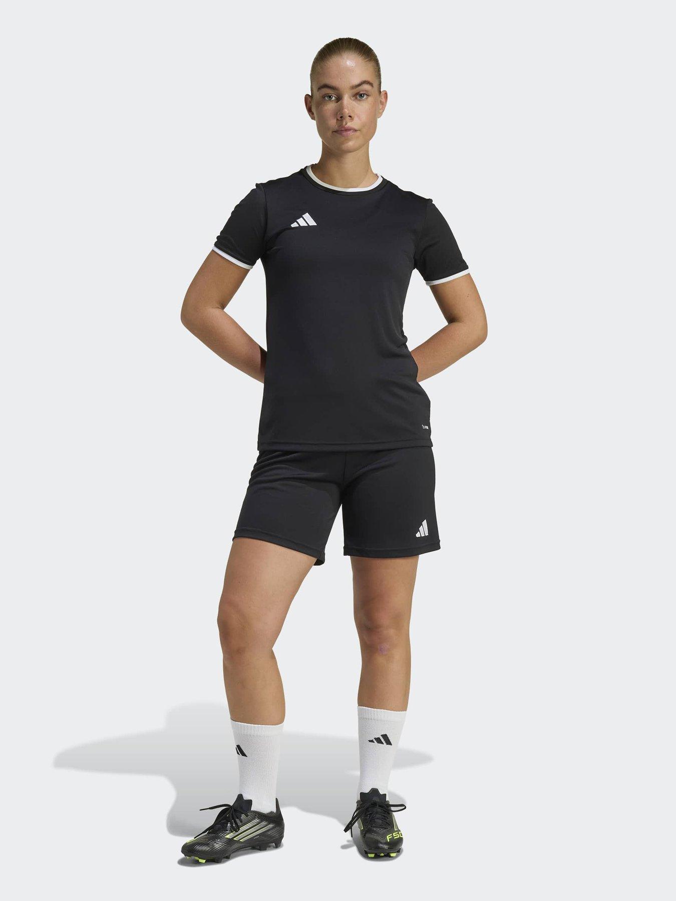 Image 4 of 7 of adidas Womens Entrada 26 Football Training Shorts - Black