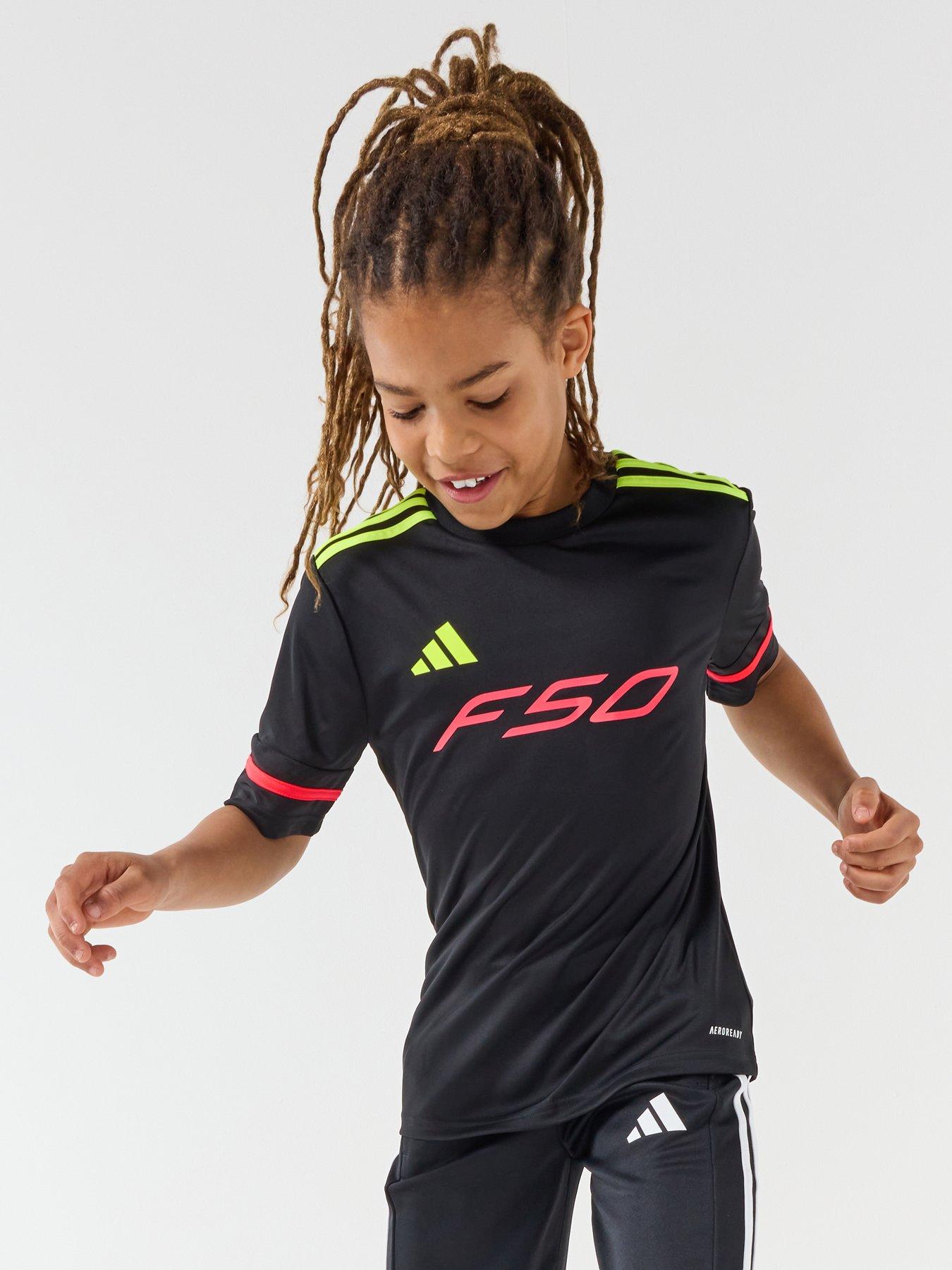 adidas Junior F50 Football Training Jersey - Black